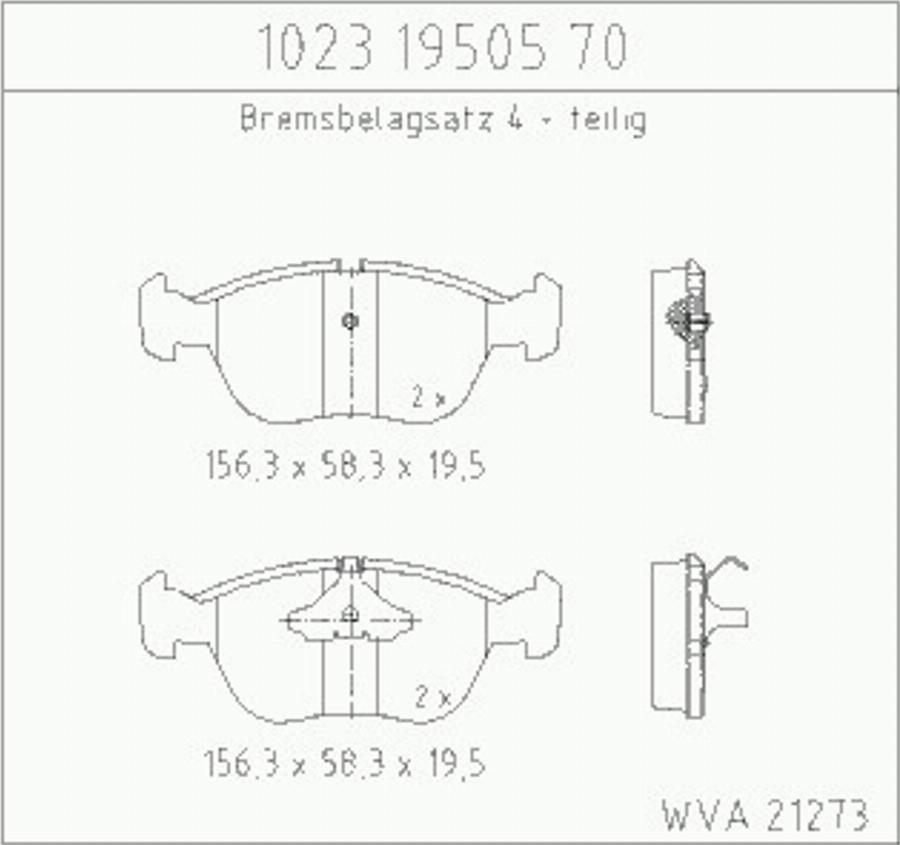 Zimmermann 10231950570 - Гальмівні колодки, дискові гальма autozip.com.ua