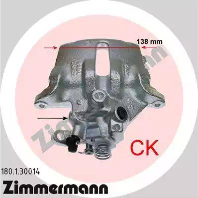 Zimmermann 180.1.30014 - Гальмівний супорт autozip.com.ua