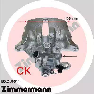 Zimmermann 180.2.30014 - Гальмівний супорт autozip.com.ua