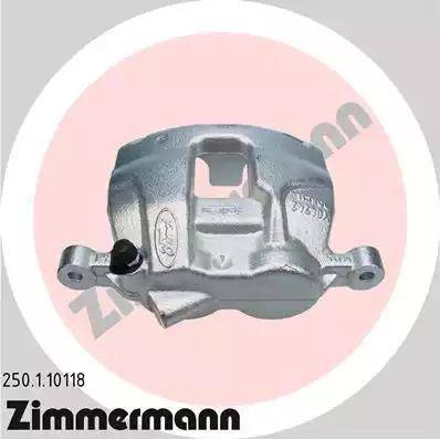 Zimmermann 250.1.10118 - Гальмівний супорт autozip.com.ua