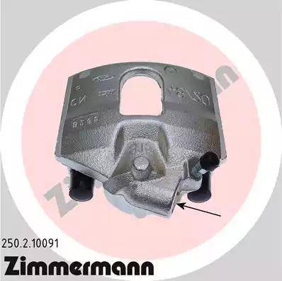 Zimmermann 250.2.10091 - Гальмівний супорт autozip.com.ua