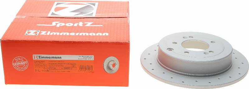 Zimmermann 285.3532.52 - Гальмівний диск autozip.com.ua