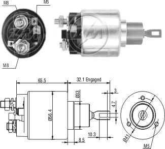 ZM ZM-674 - Тягове реле, стартер autozip.com.ua