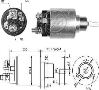 ZM ZM-677 - Тягове реле, стартер autozip.com.ua