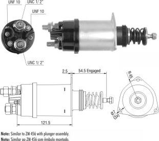 ZM ZM-356 - Тягове реле, стартер autozip.com.ua