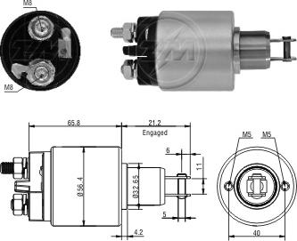 ZM ZM-3579 - Тягове реле, стартер autozip.com.ua