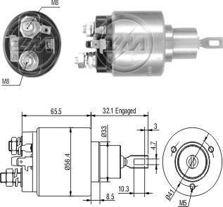 ZM ZM-773 - Тягове реле, стартер autozip.com.ua