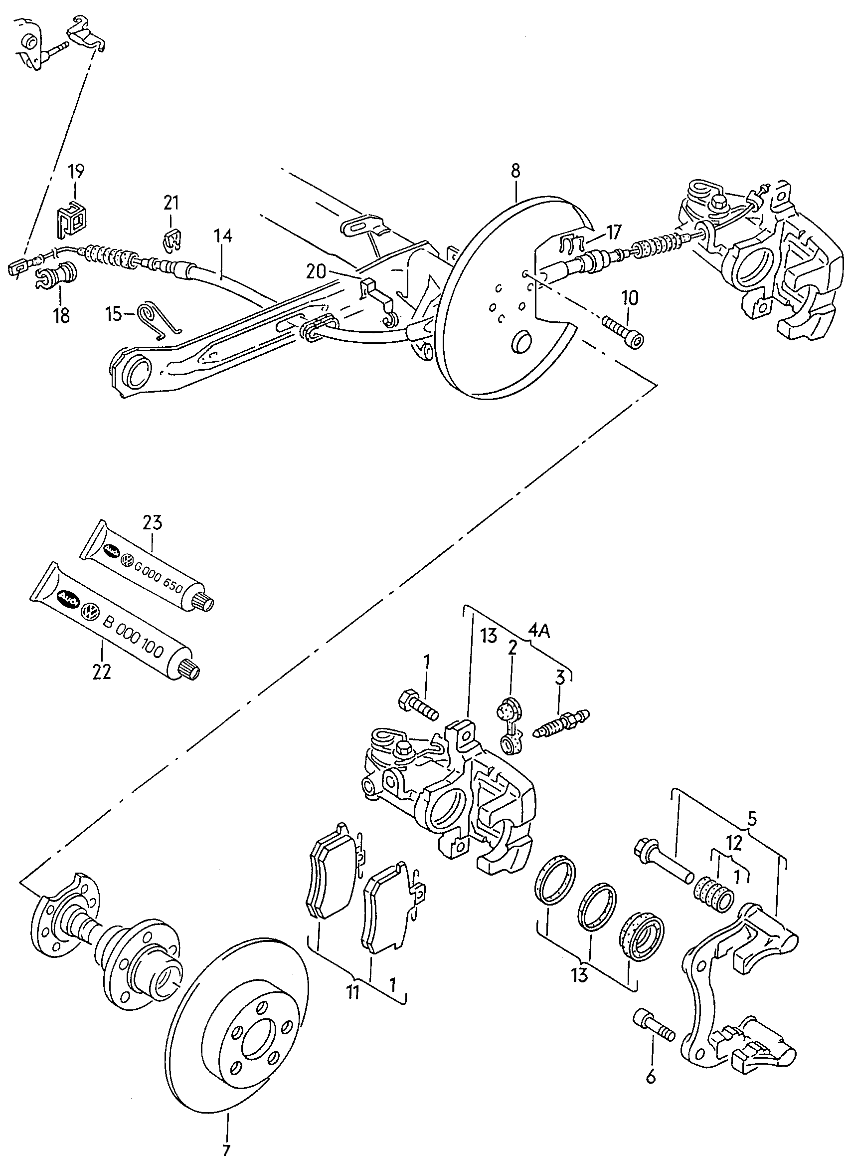 VW (SVW) 4A0 615 601 A - Гальмівний диск autozip.com.ua