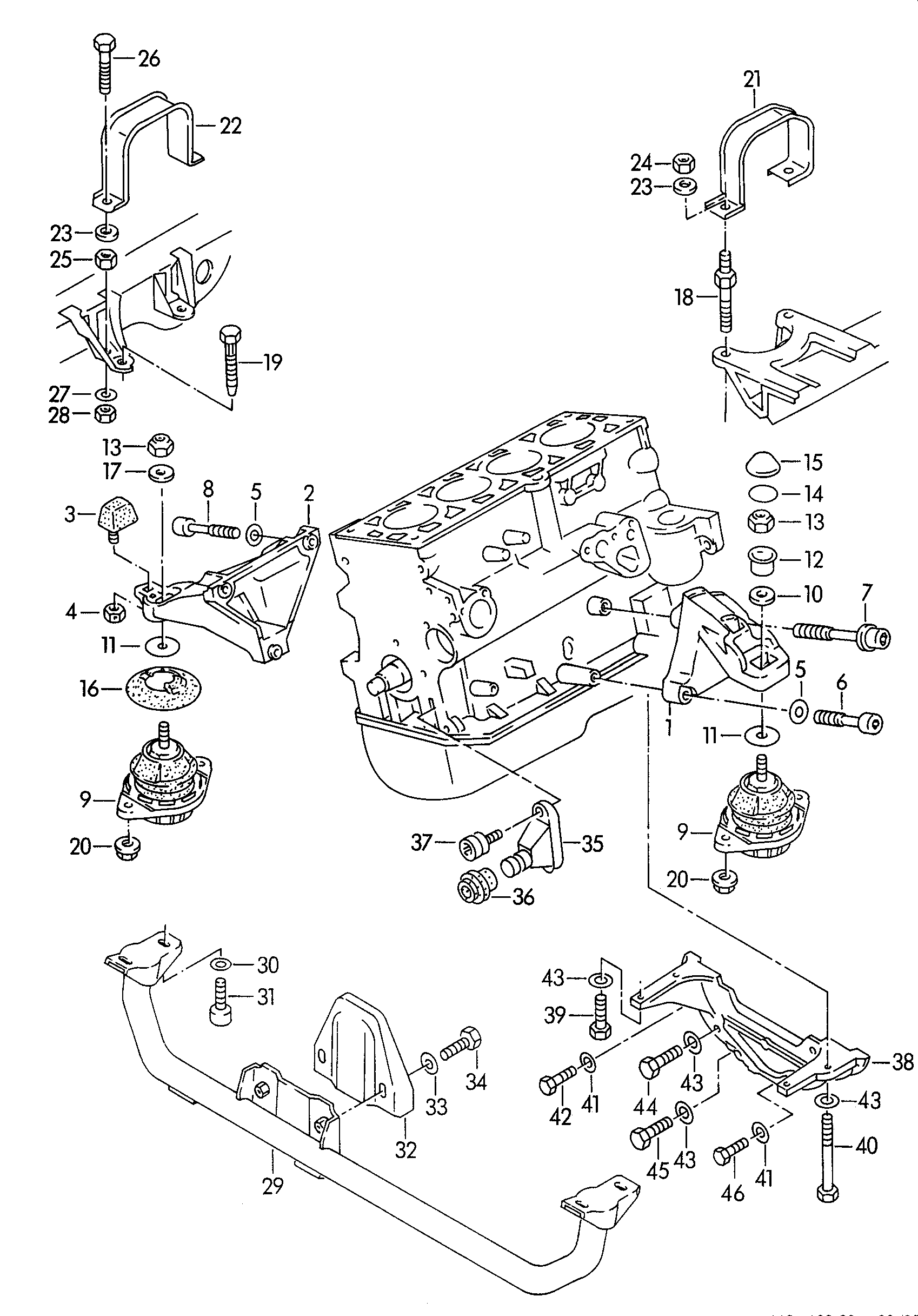 Seat 4A0 199 379 C - Подушка, підвіска двигуна autozip.com.ua