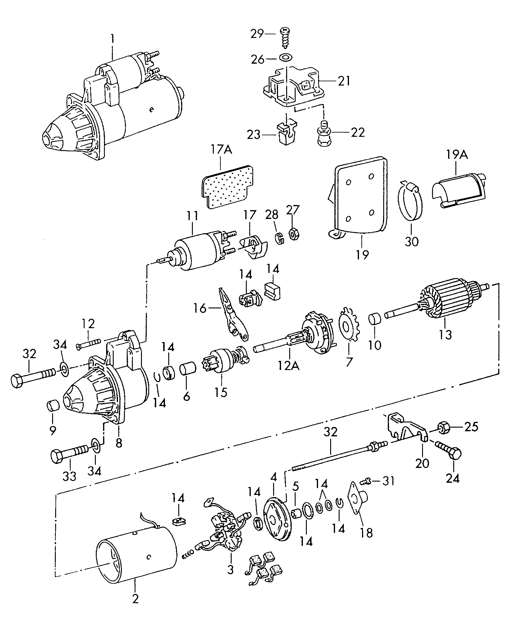 VW 035911211C - commutator bearing housing autozip.com.ua