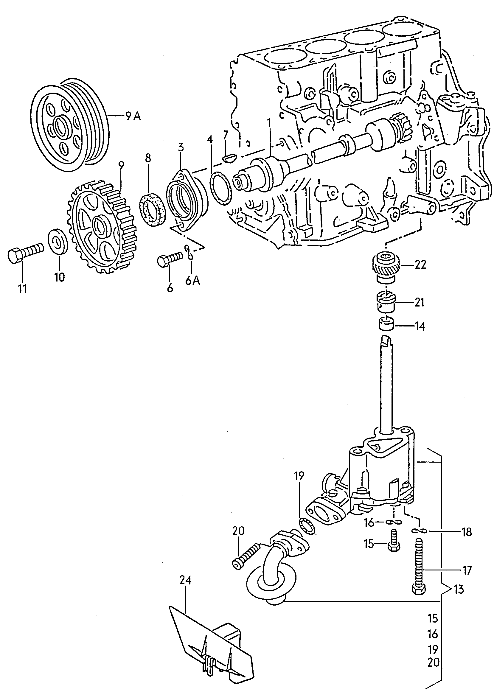 Seat 028 115 105 M - Масляний насос autozip.com.ua