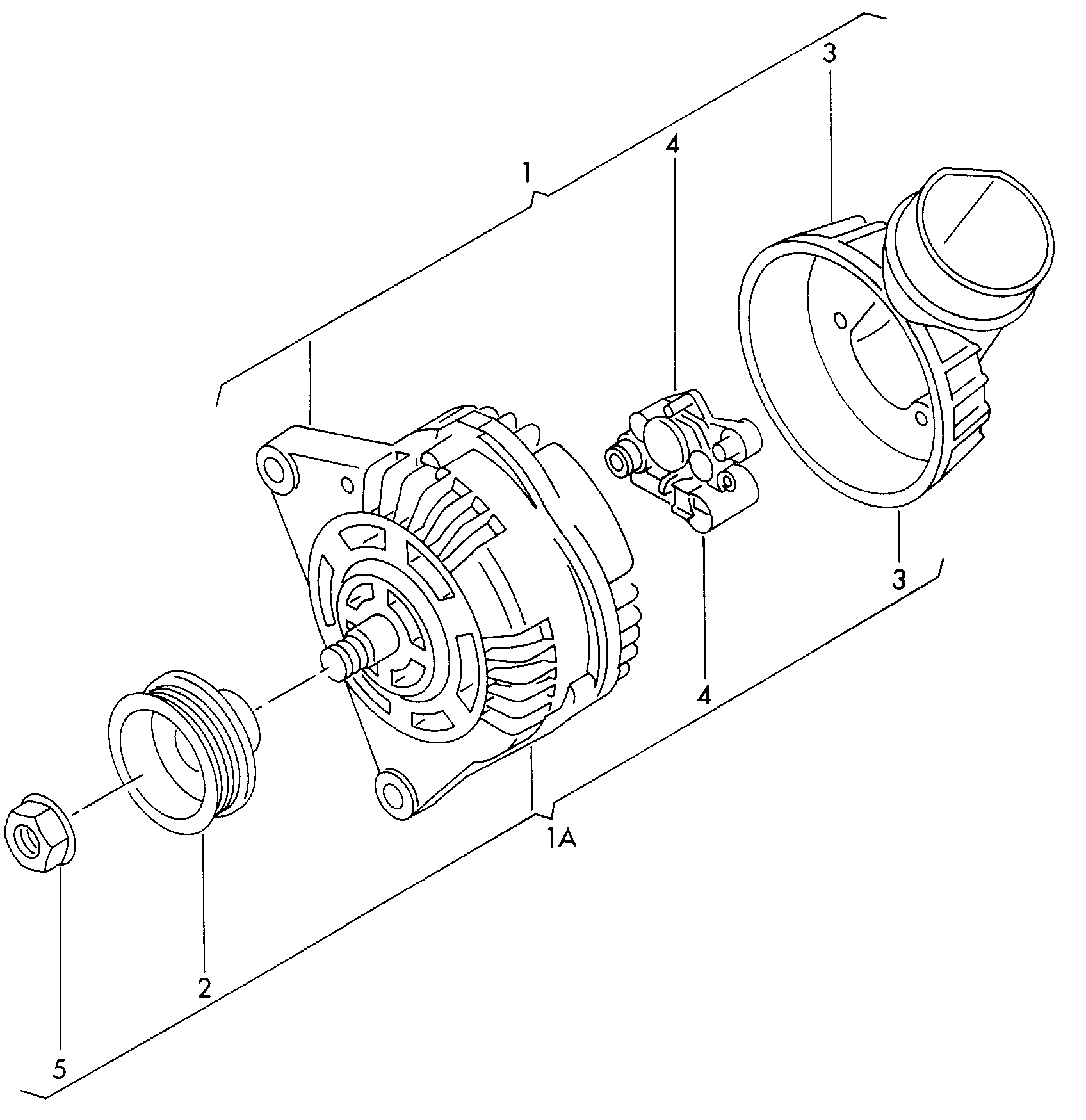 VW 058903018BX - Генератор autozip.com.ua