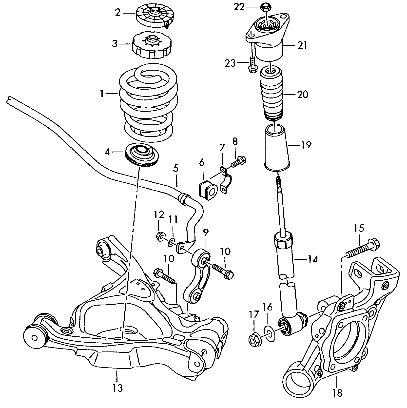 Seat 4F0505465Q - Тяга / стійка, стабілізатор autozip.com.ua