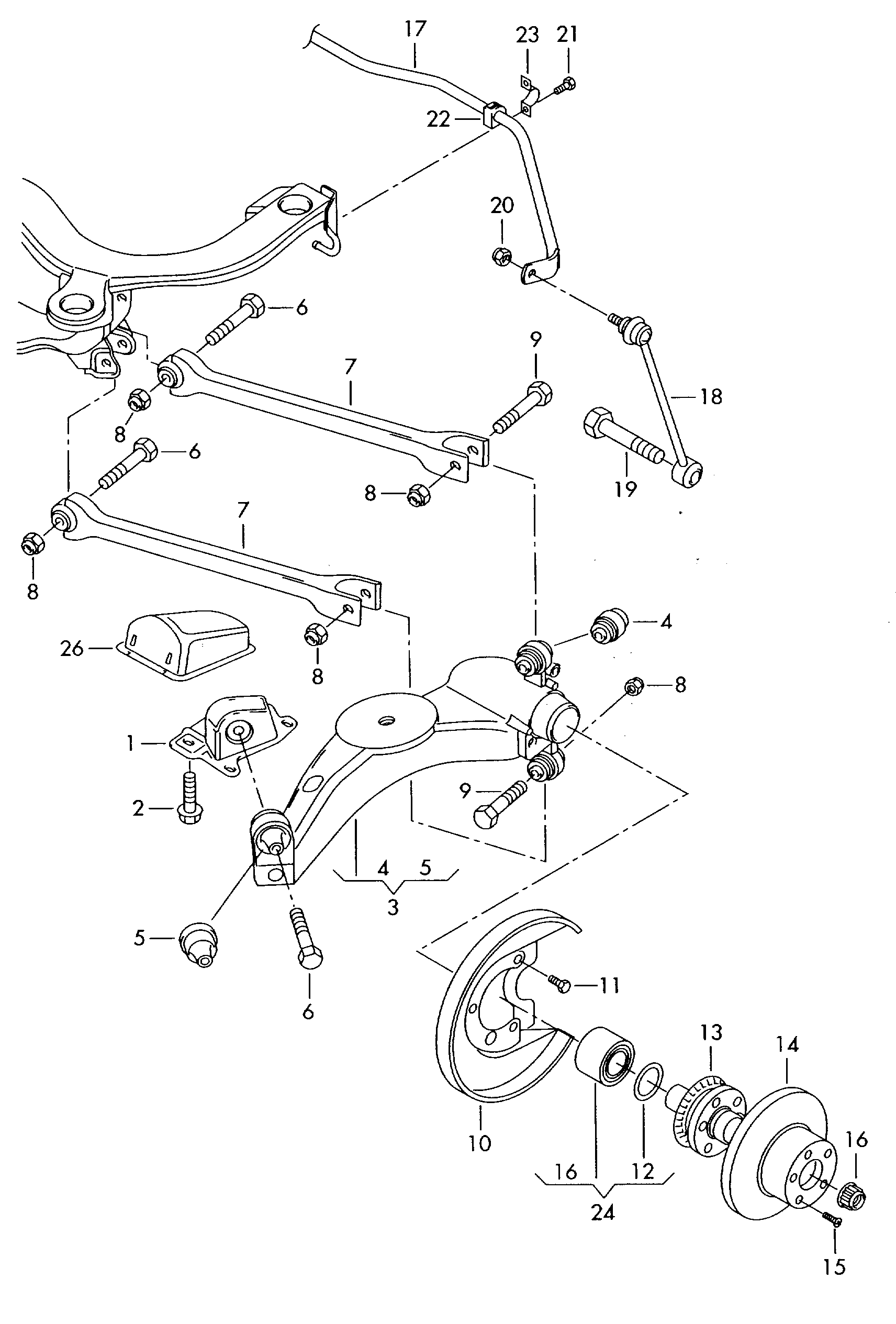 VW 1J0 505 466 B - Тяга / стійка, стабілізатор autozip.com.ua