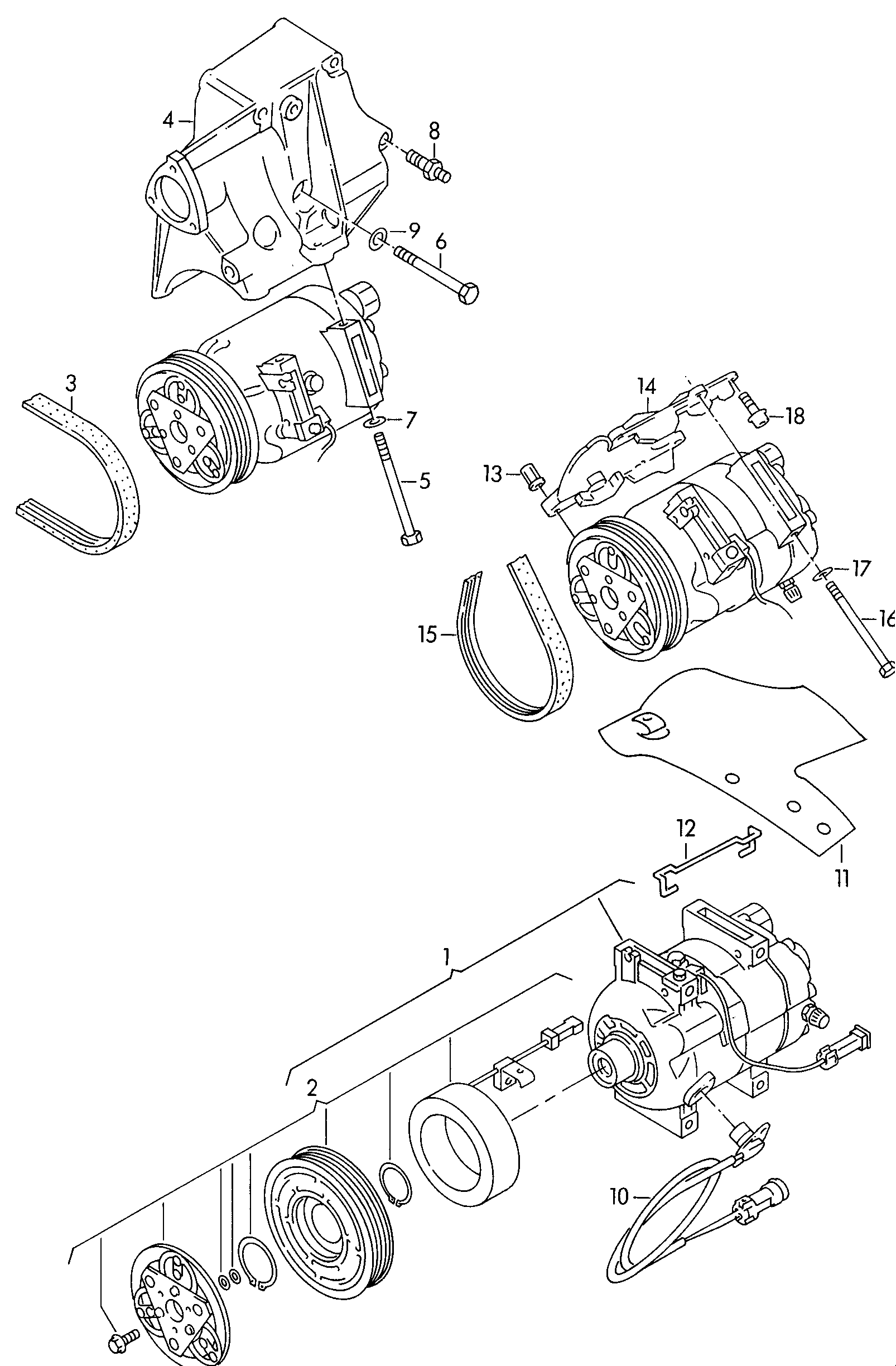 OM 4B0260805P - Компресор, кондиціонер autozip.com.ua