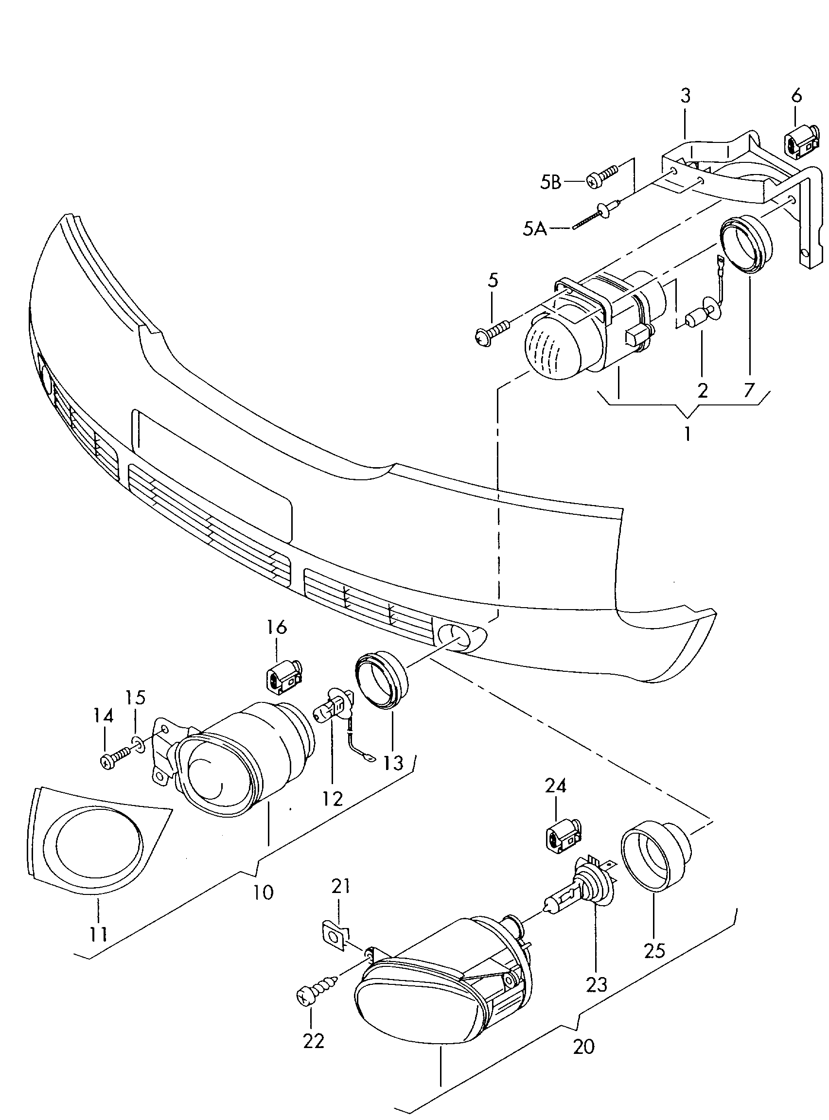 Seat 4B3 941 699 - Противотуманная фара autozip.com.ua