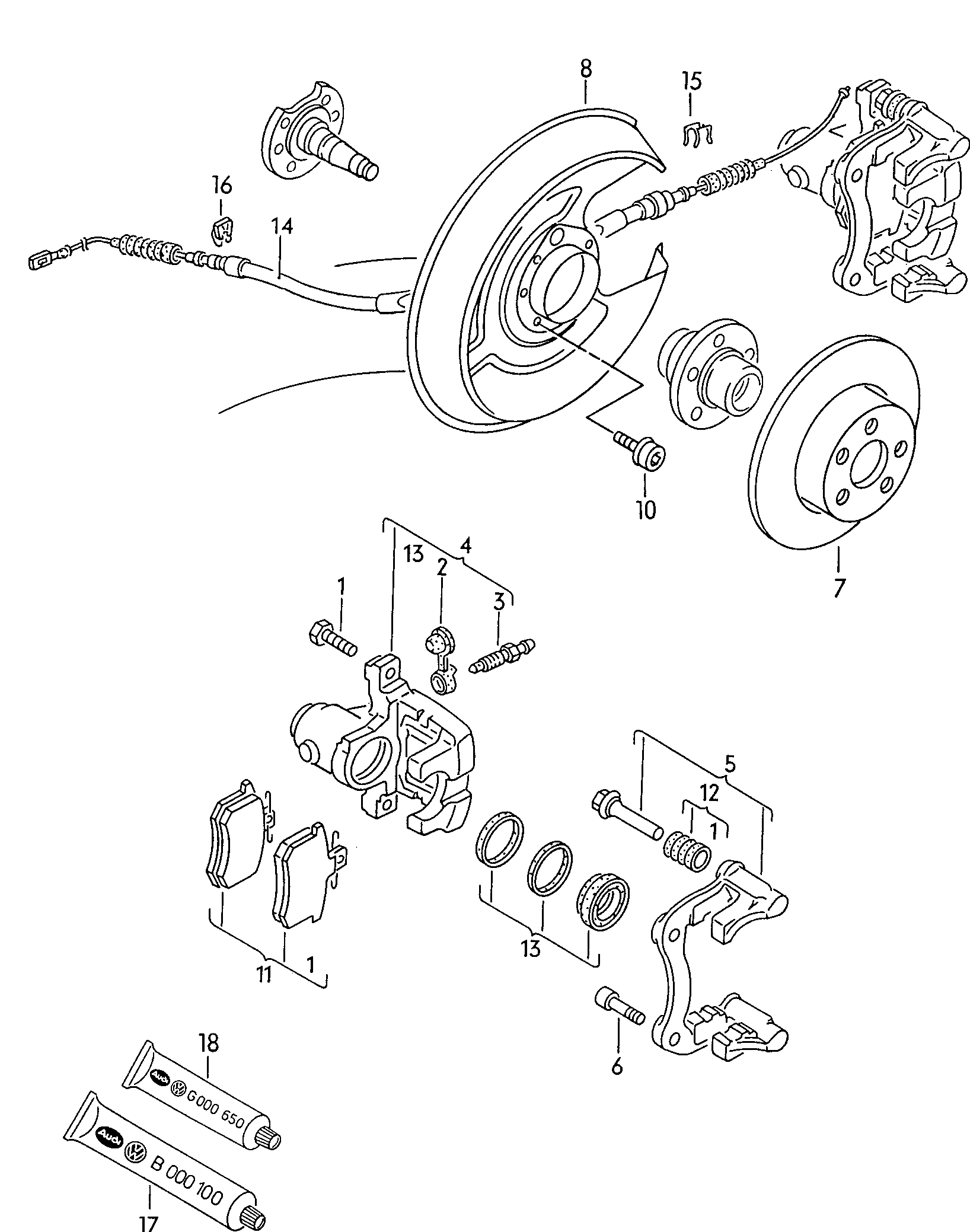 Seat 8A0 615 423X - Гальмівний супорт autozip.com.ua