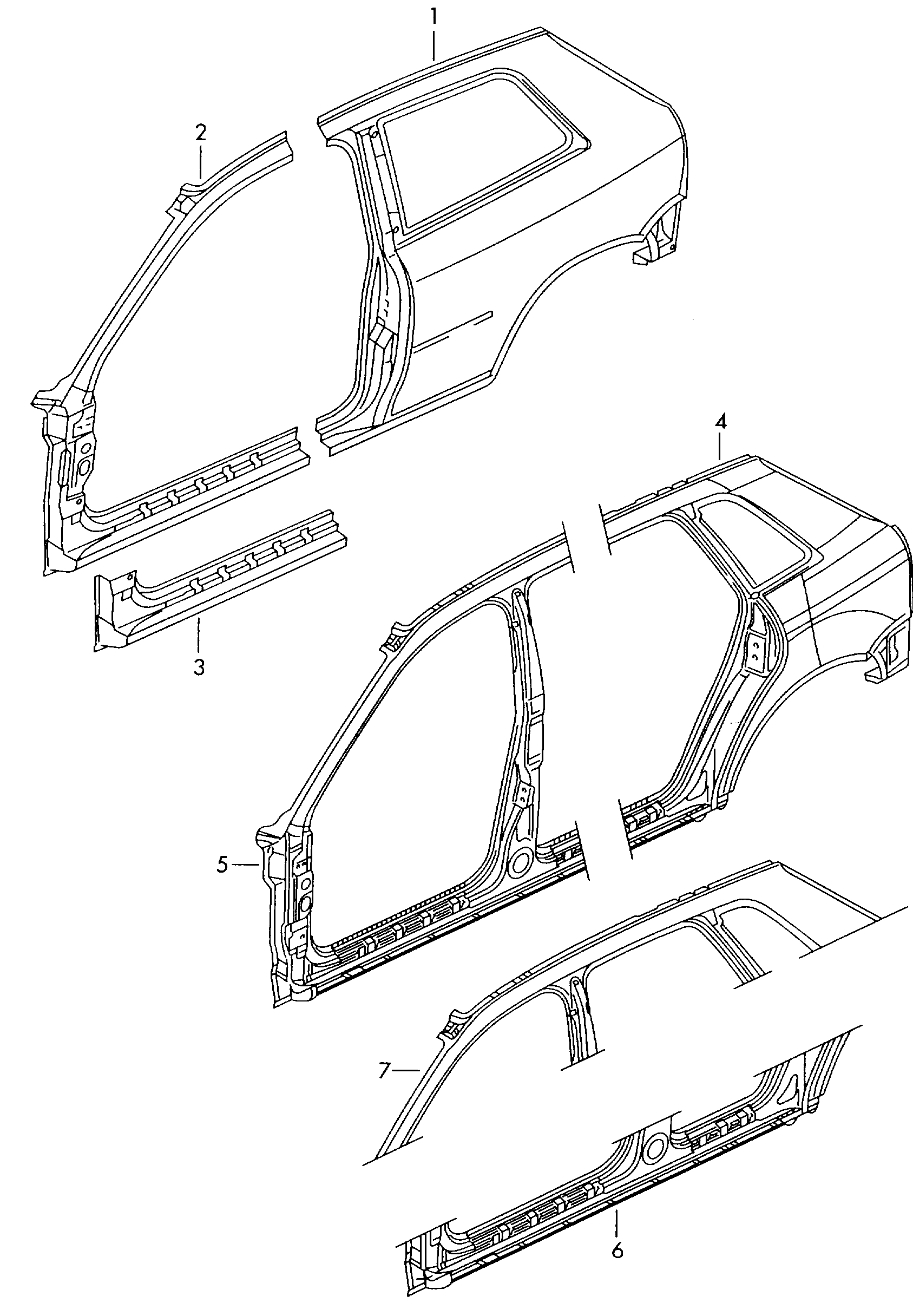 VAG 8L3809837 - Боковина autozip.com.ua