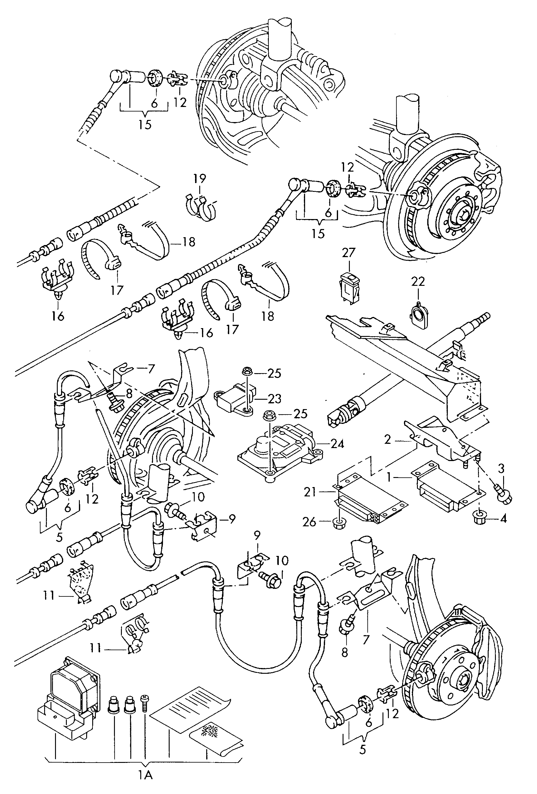 Porsche 4D0 927 803 - Датчик ABS, частота обертання колеса autozip.com.ua