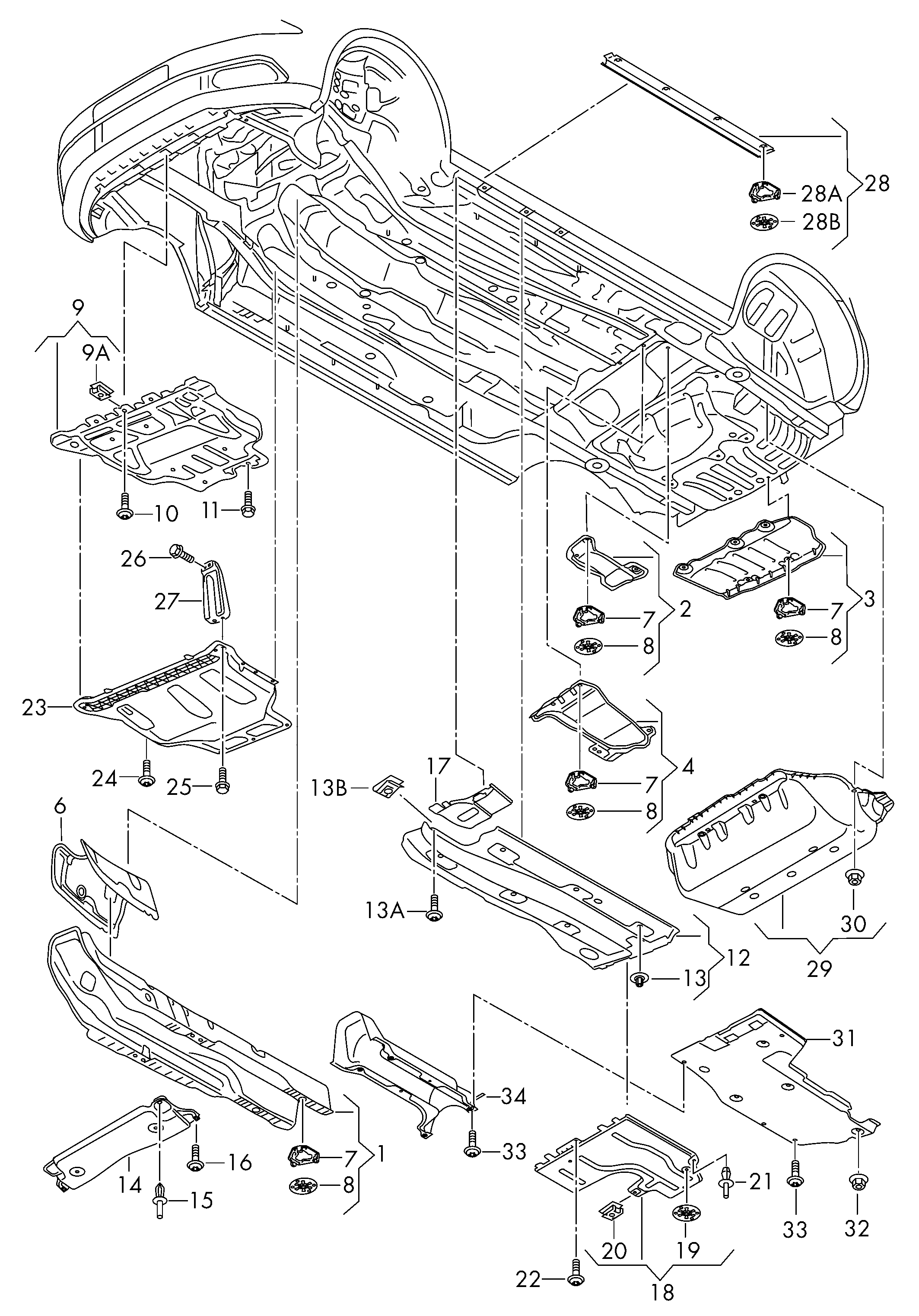 Seat 5Q0825902C - Ізоляція моторного відділення autozip.com.ua