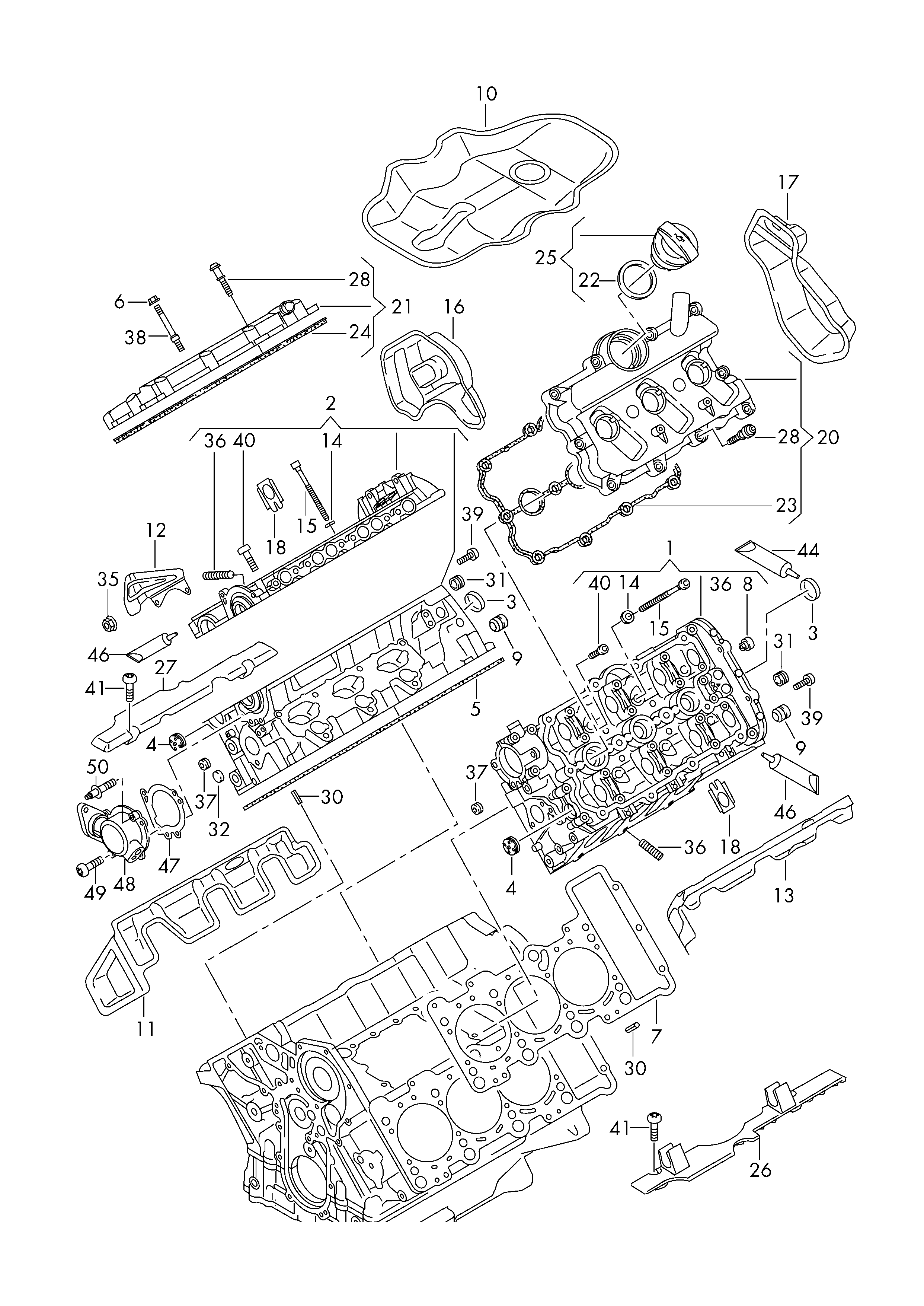 Seat 06E103471P - Кришка головки циліндра autozip.com.ua