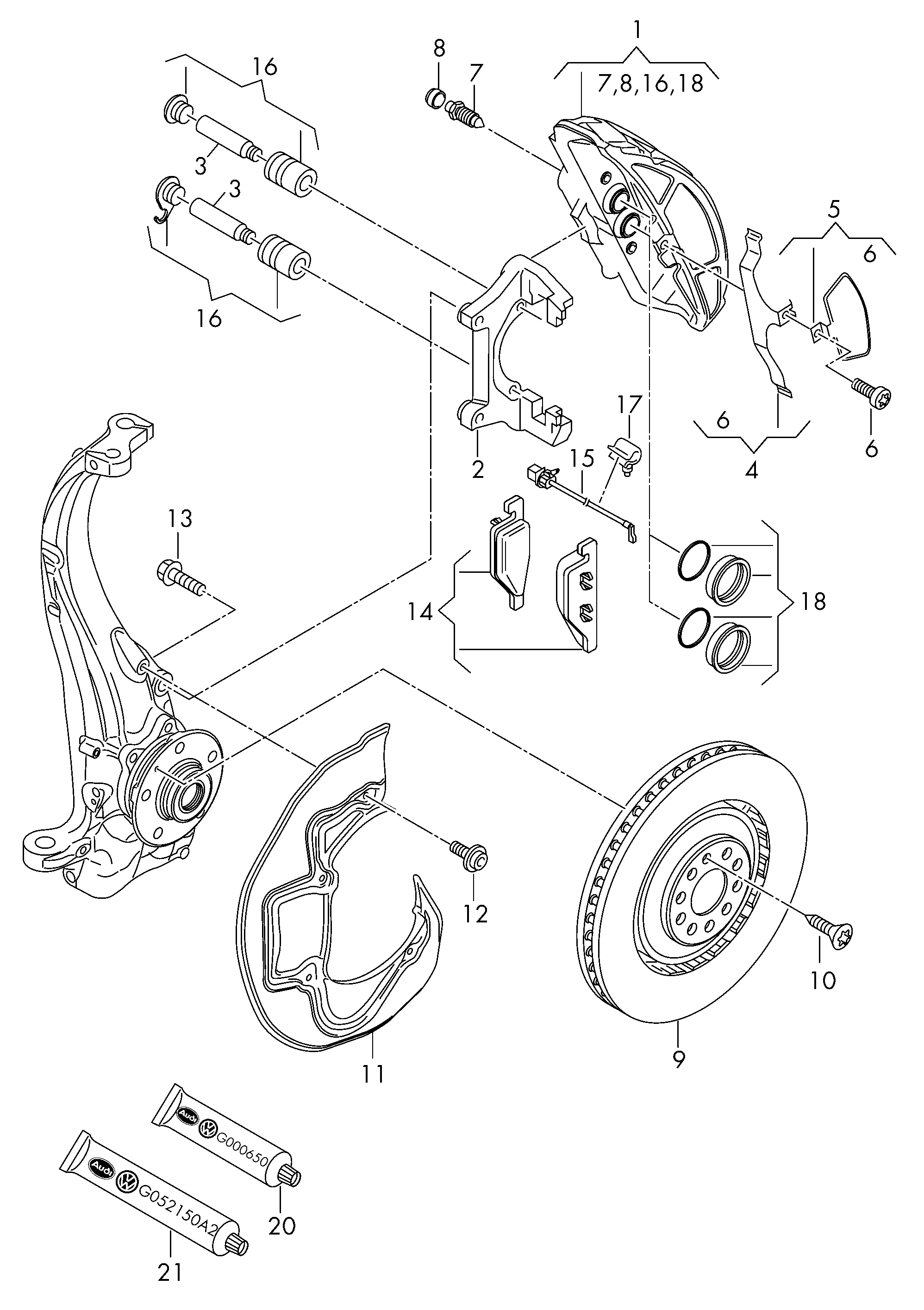 VW 4H0615121J - Сигналізатор, знос гальмівних колодок autozip.com.ua