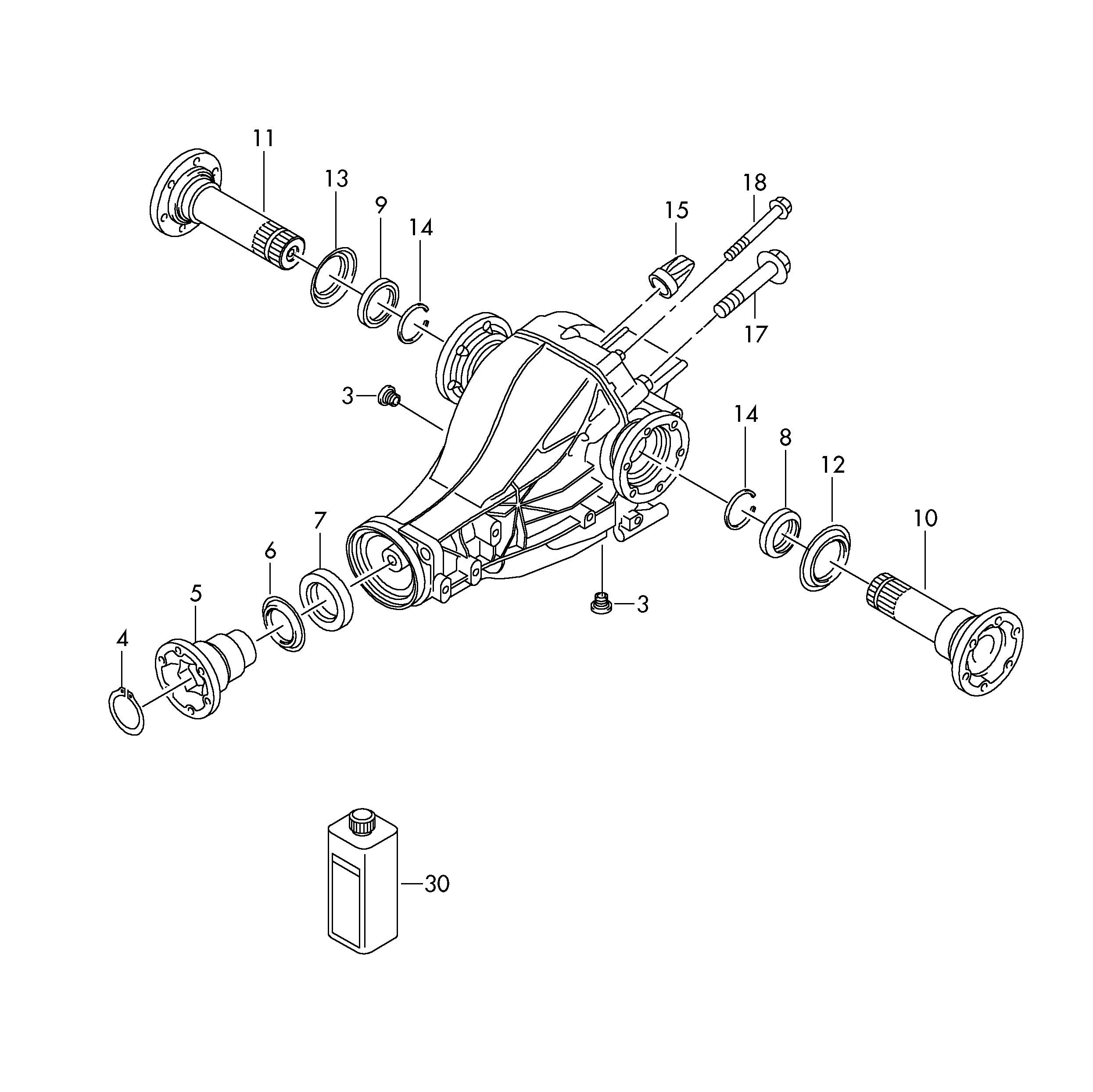 VW 0AR 409 399 B - Ущільнене кільце, диференціал autozip.com.ua