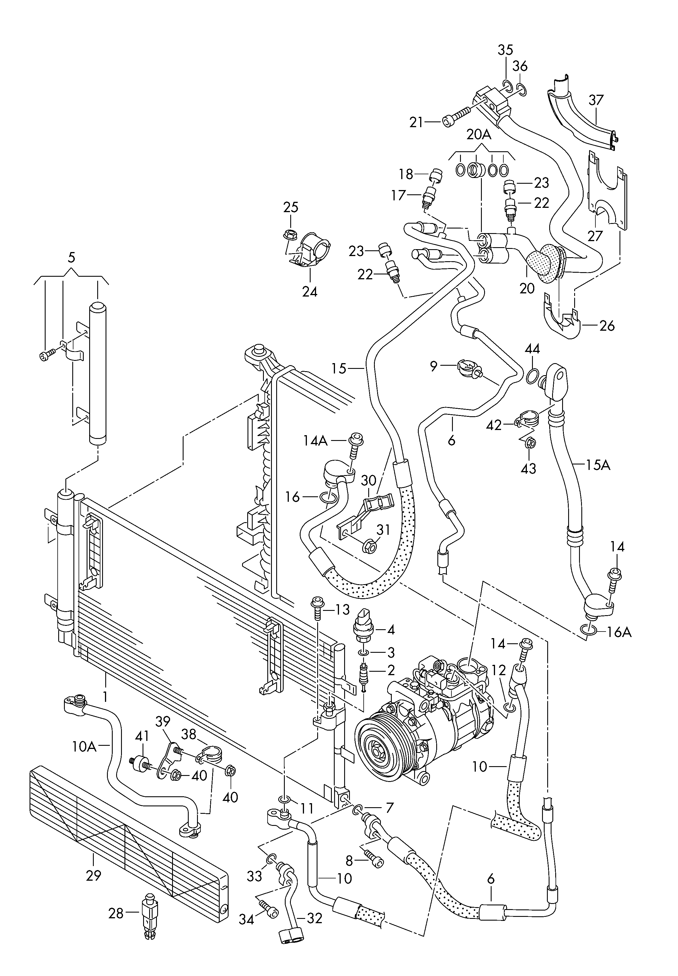 VW 8K0298403 - Осушувач, кондиціонер autozip.com.ua