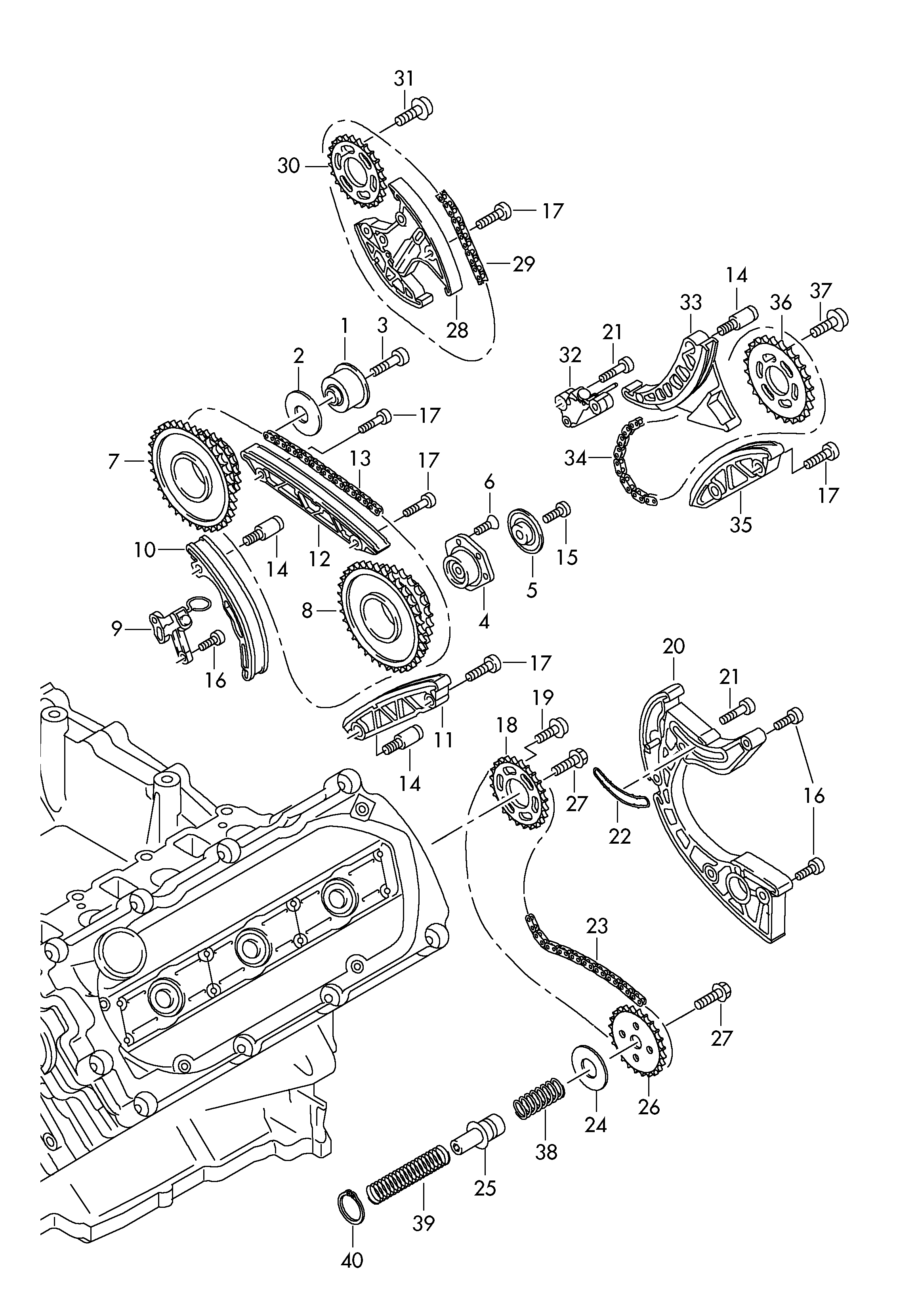 VW 059 109 467 E - Натягувач, ланцюг приводу autozip.com.ua