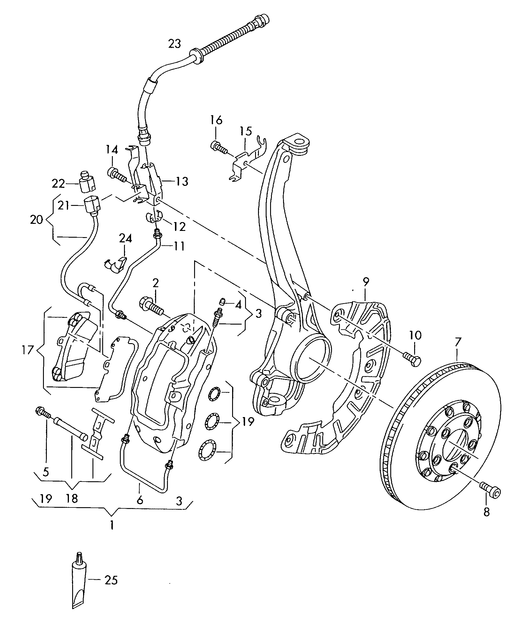 Skoda 7L6615149 - Гальмівний супорт autozip.com.ua