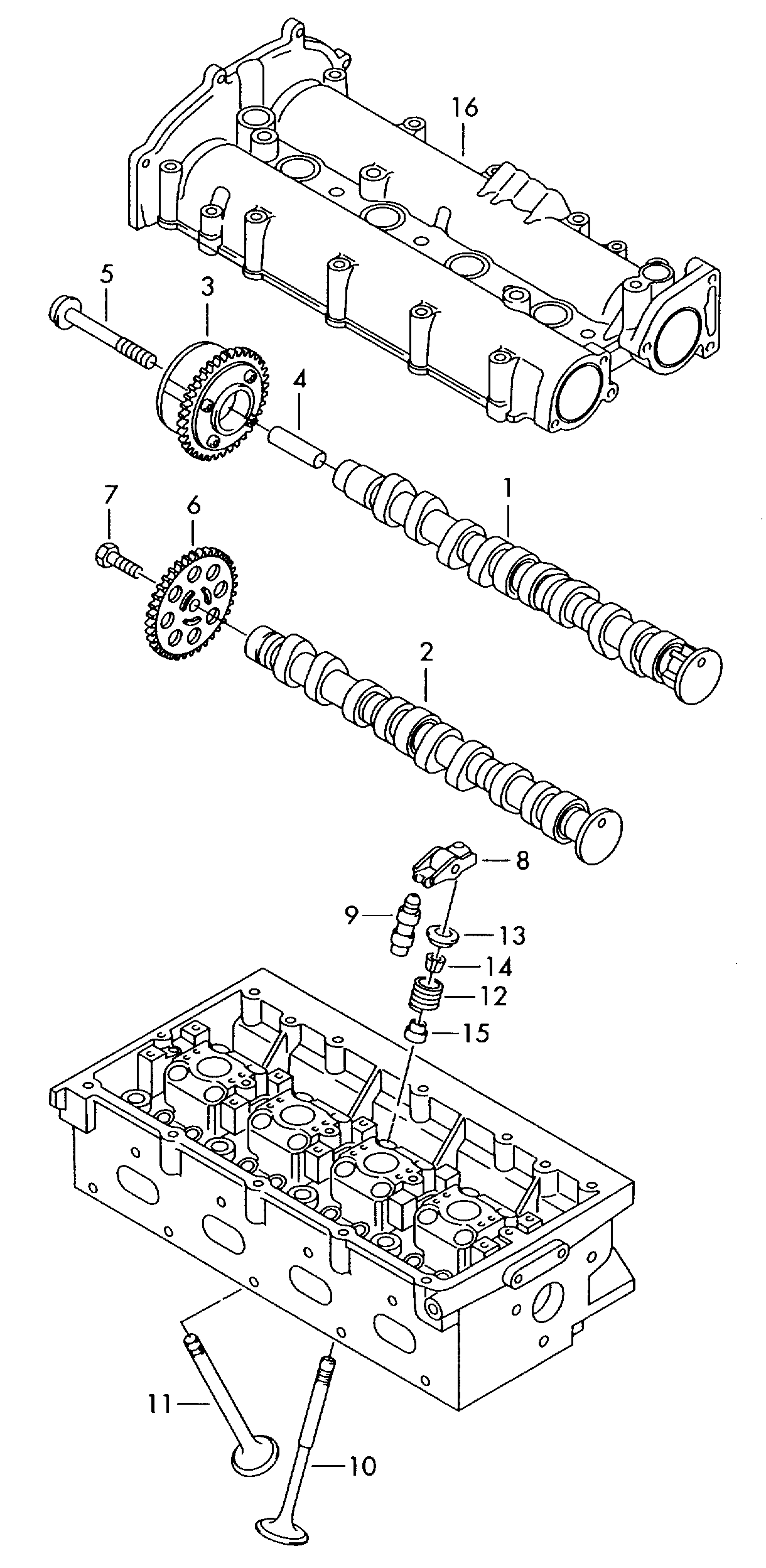 Seat 036 109 411 J - Балансир, управління двигуном autozip.com.ua