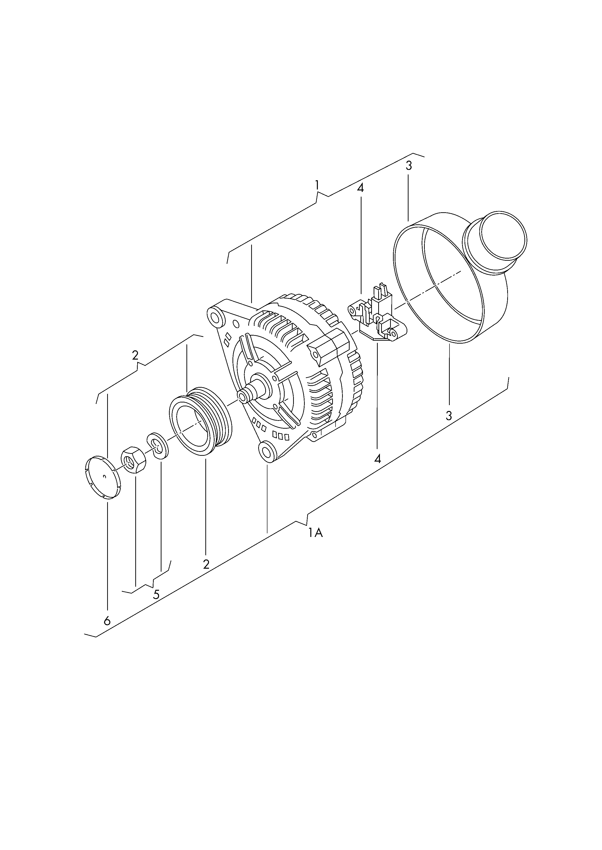 VAG 06F903193A - Захисна кришка, генератор autozip.com.ua