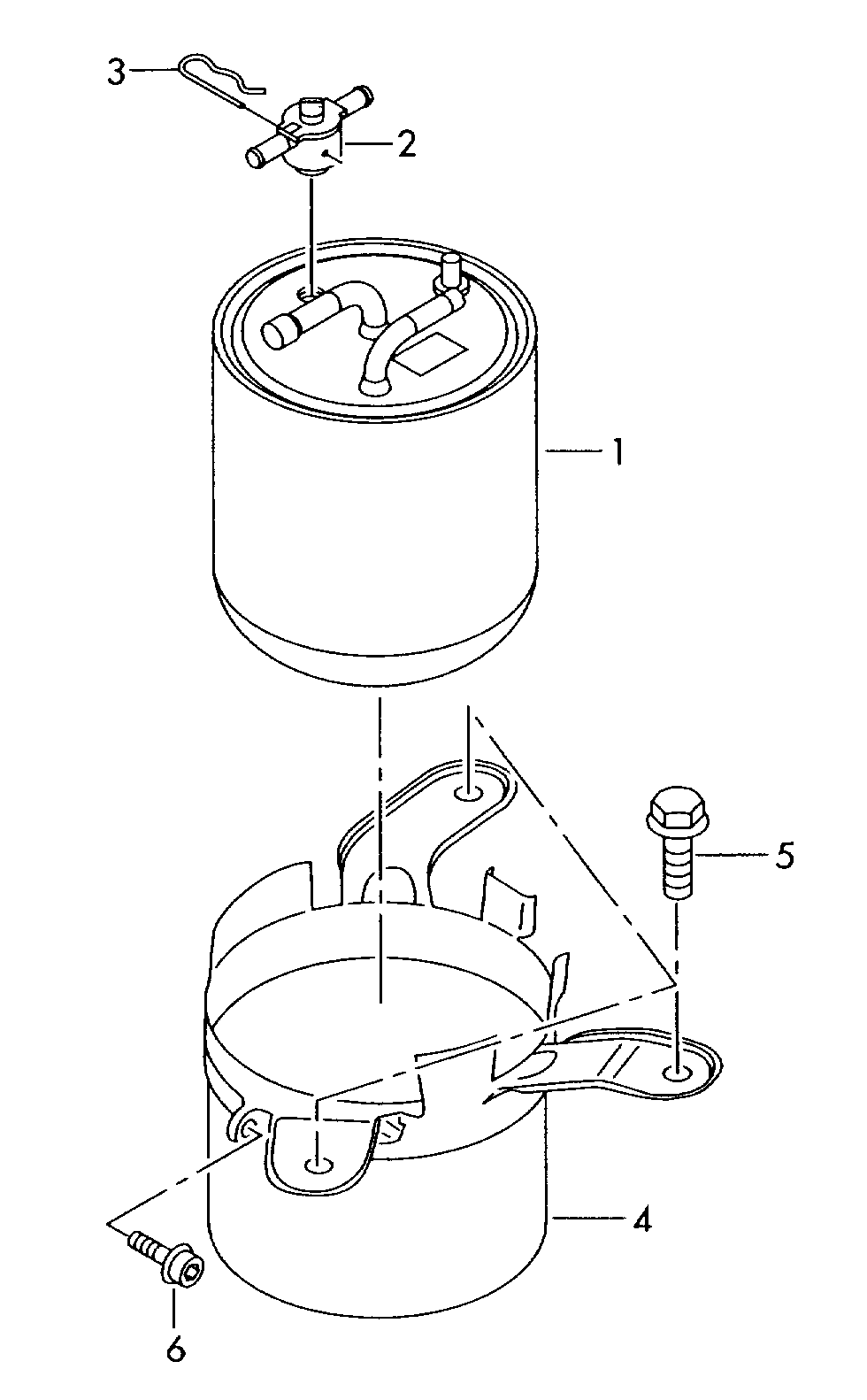 Seat 057127435E - Паливний фільтр autozip.com.ua