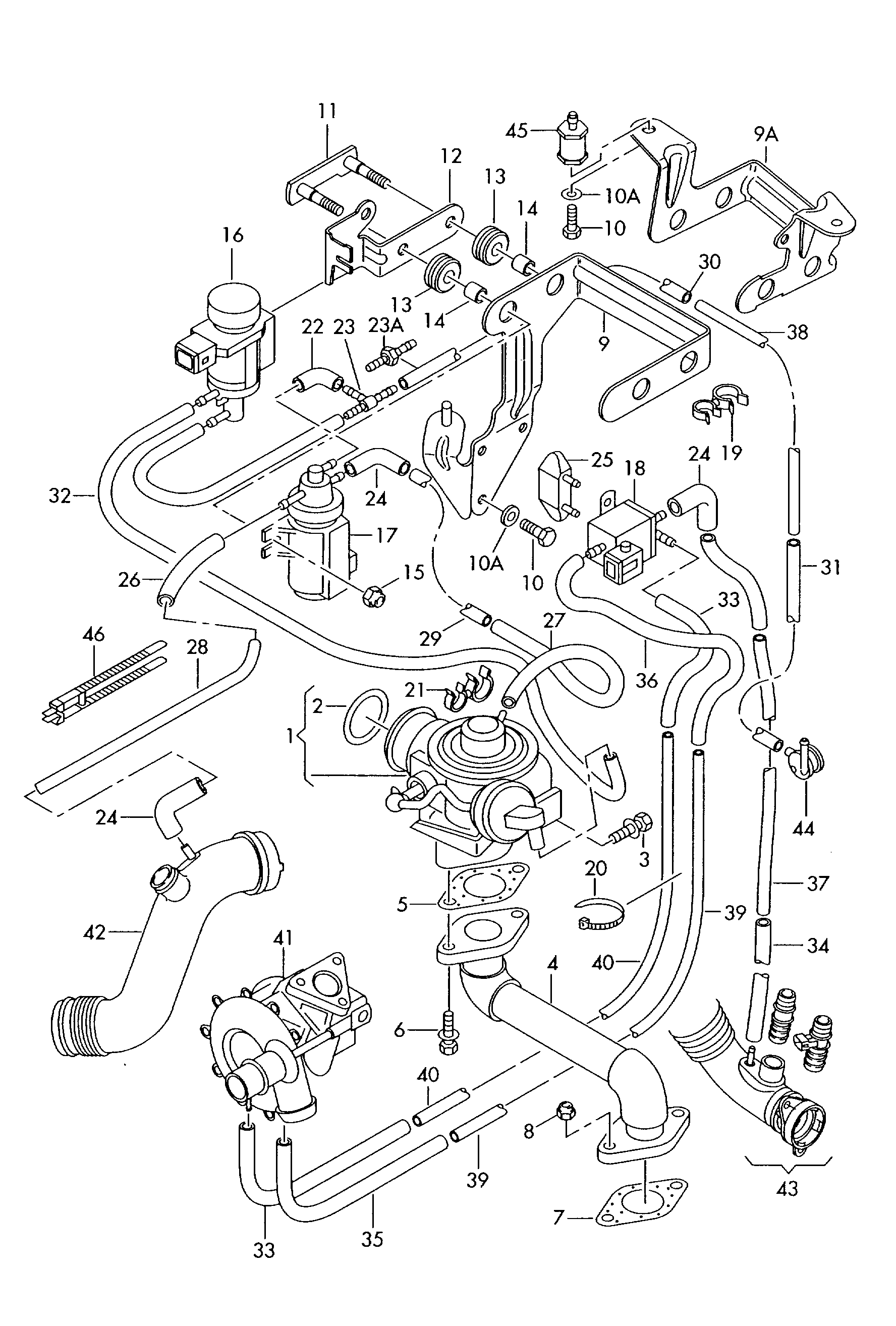 Seat 045 131 501 D - Клапан повернення ОГ autozip.com.ua