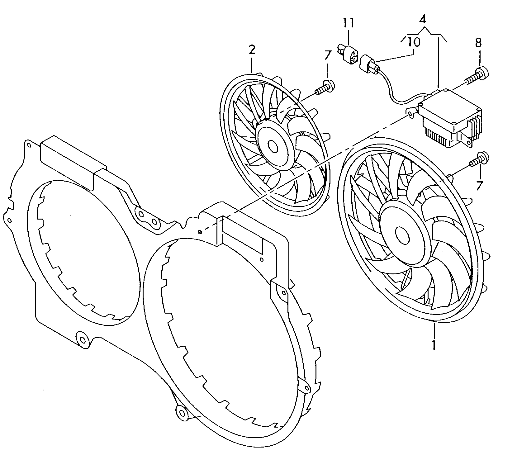 Seat 8K0959455F - Вентилятор, охолодження двигуна autozip.com.ua