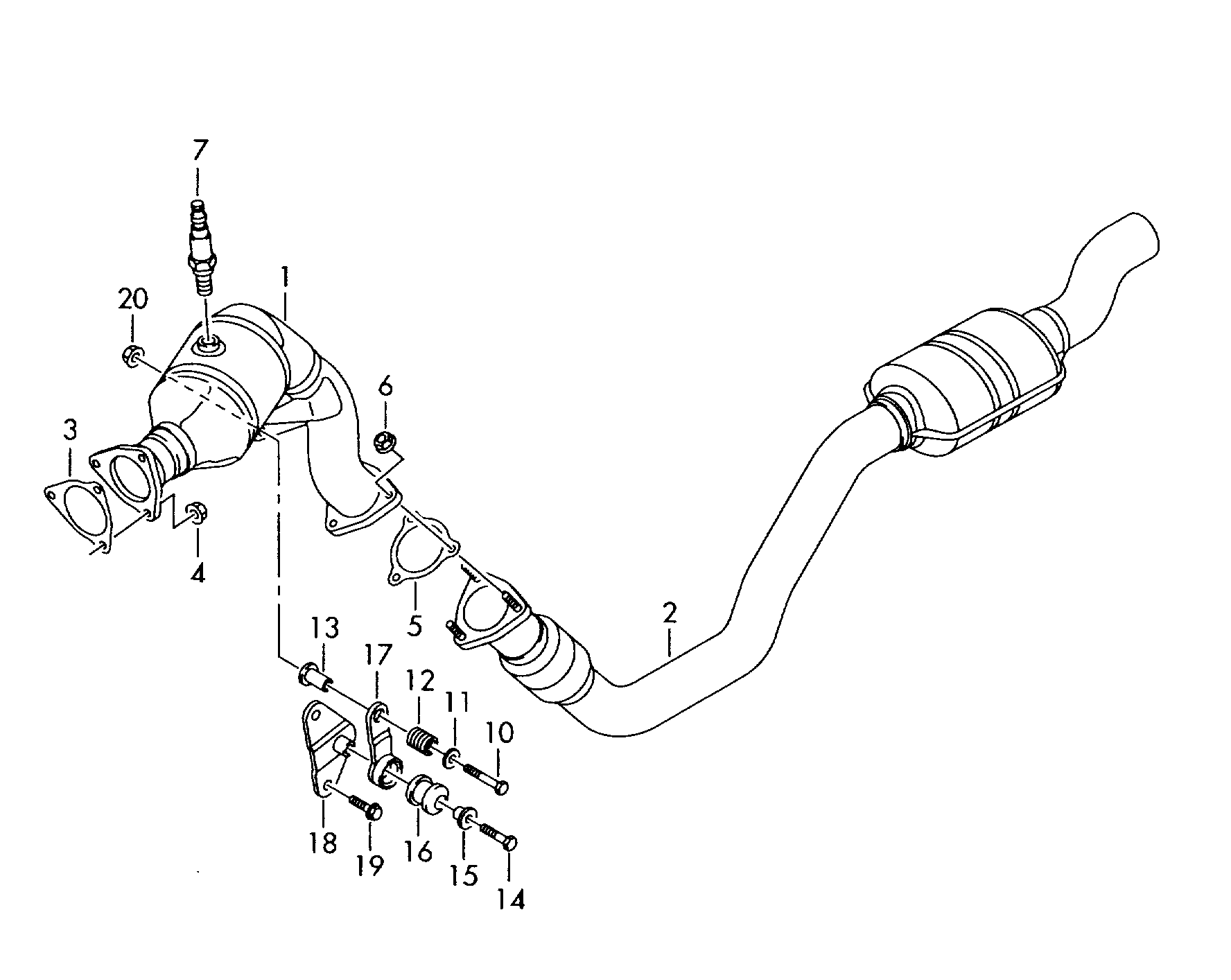 VAG 8K0253115H - Прокладка, труба вихлопного газу autozip.com.ua