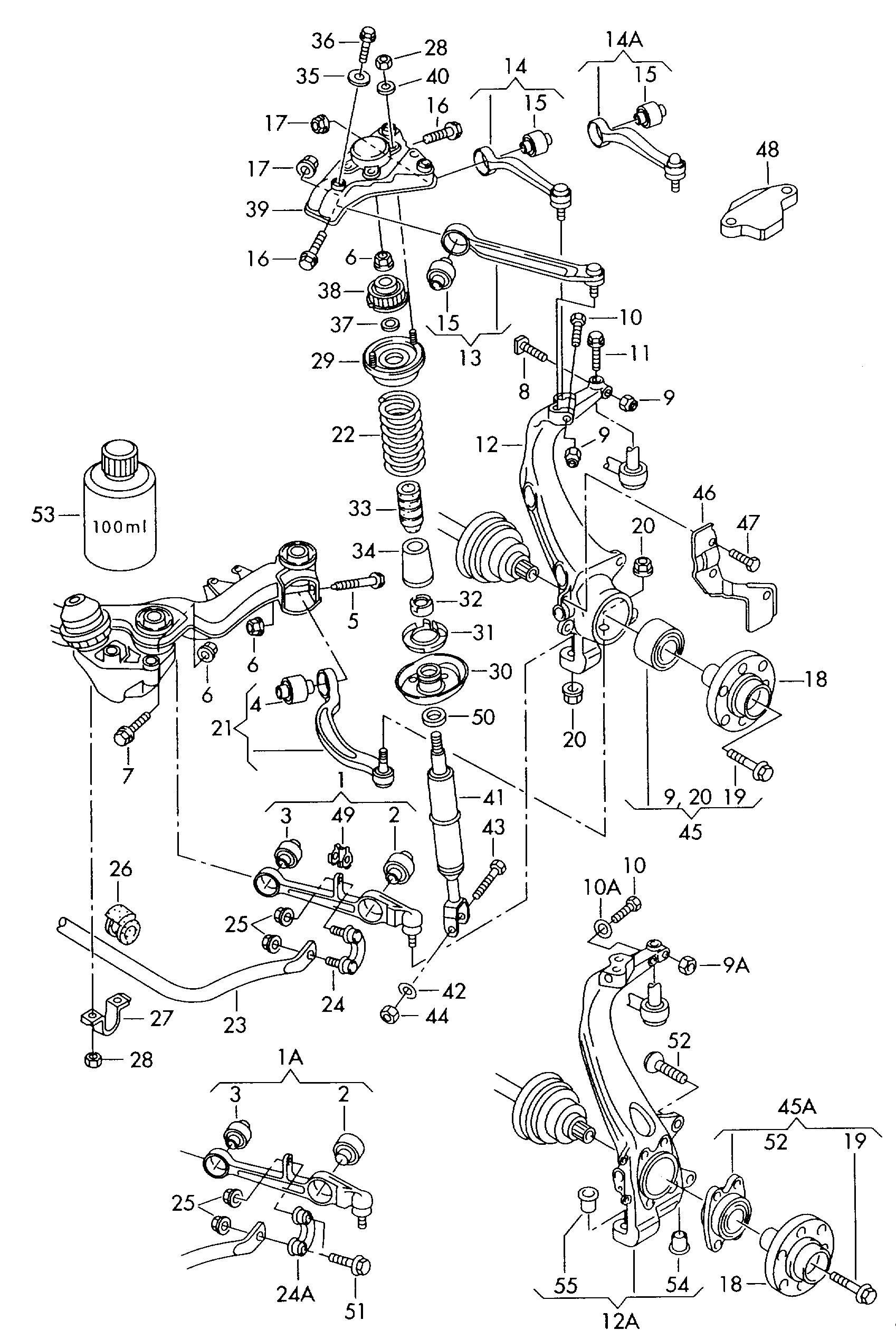 VAG 4B0412031BG - Амортизатор autozip.com.ua