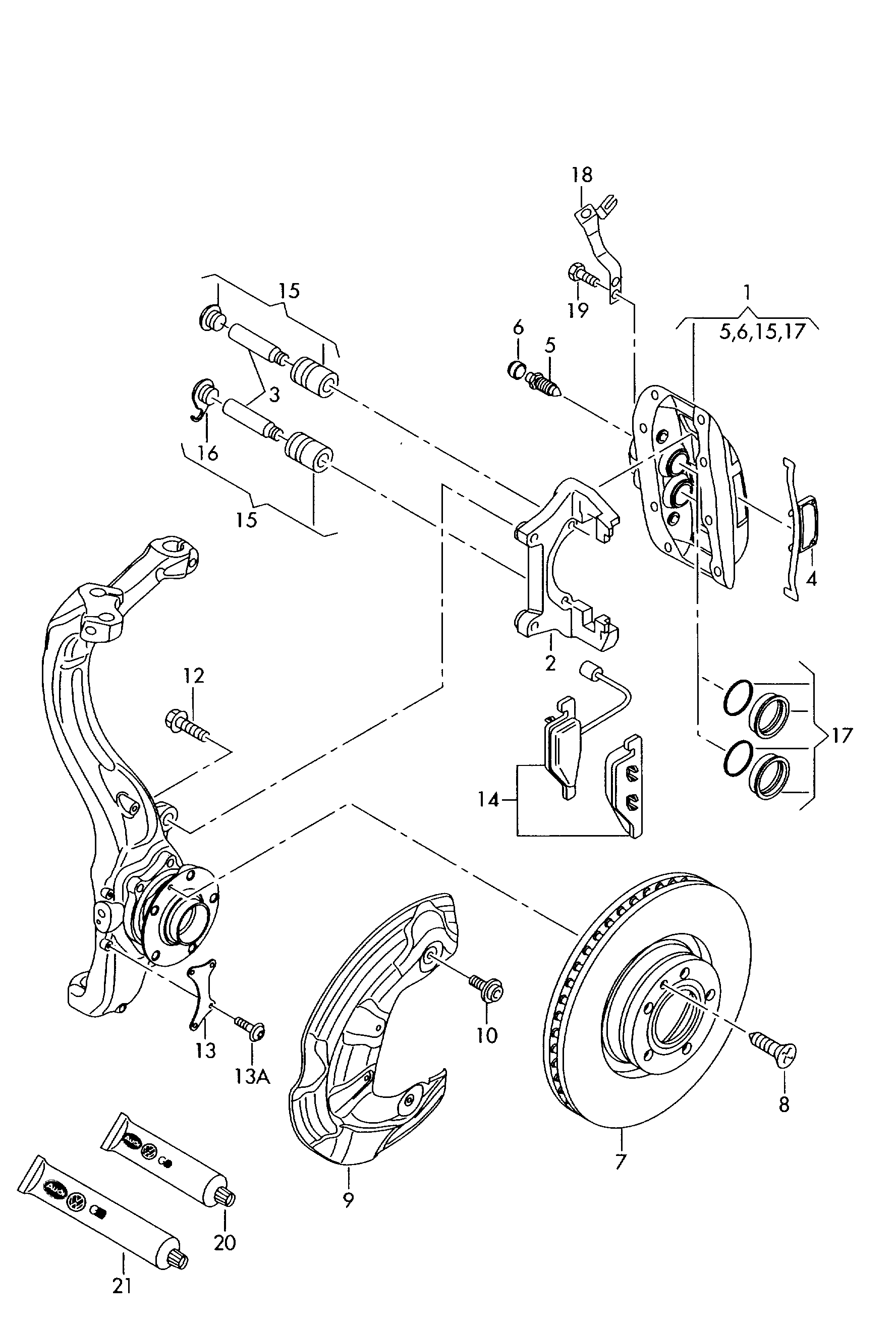 VAG 4E0 615 301 P - Гальмівний диск autozip.com.ua