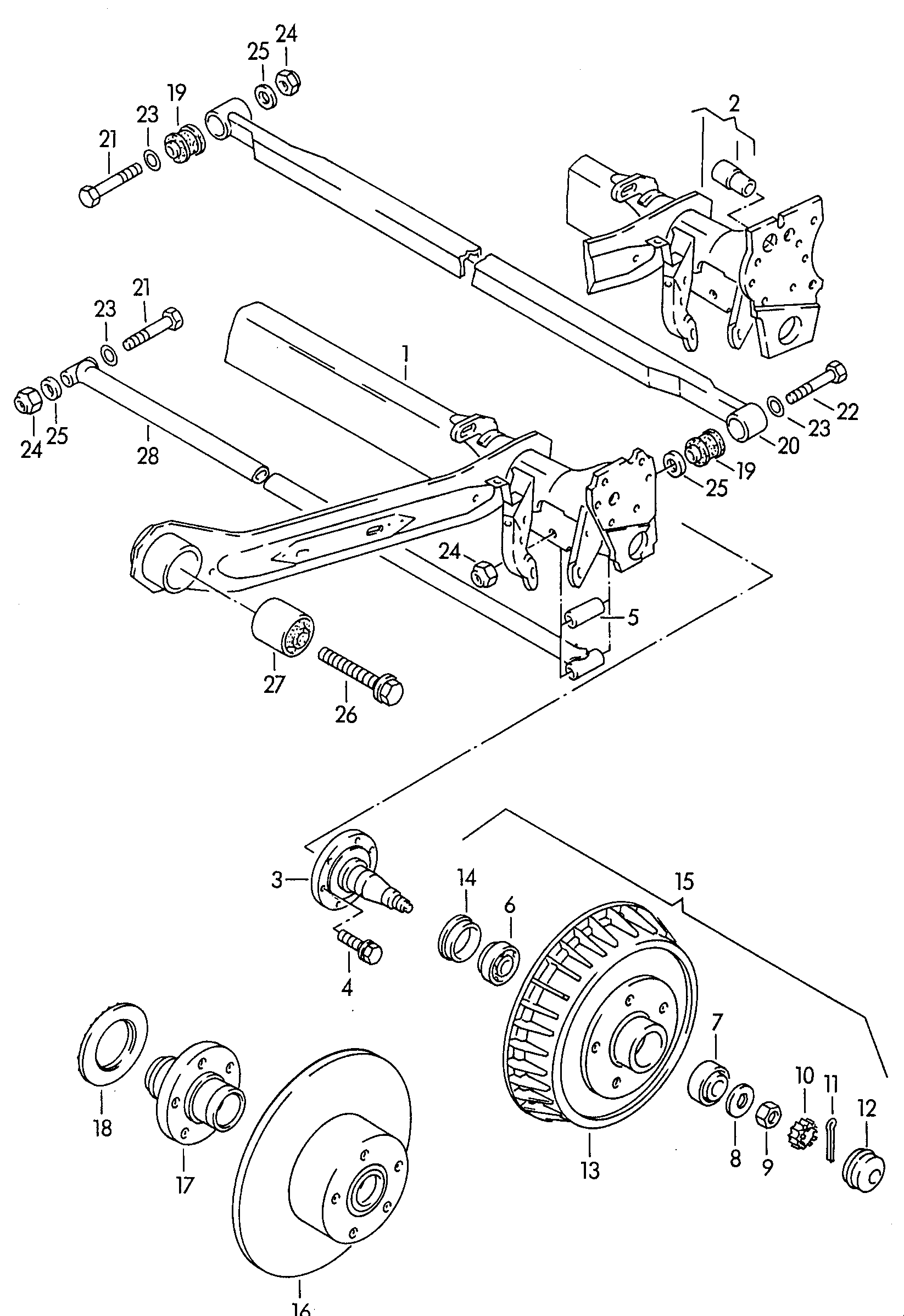 VAG 4A0 501 615 B - Гальмівний барабан autozip.com.ua