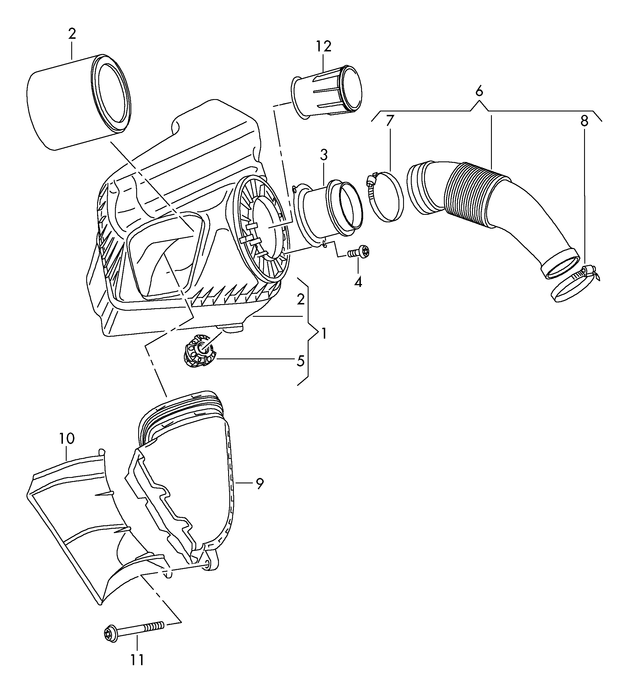 VW 059 906 461 N - Датчик потоку, маси повітря autozip.com.ua