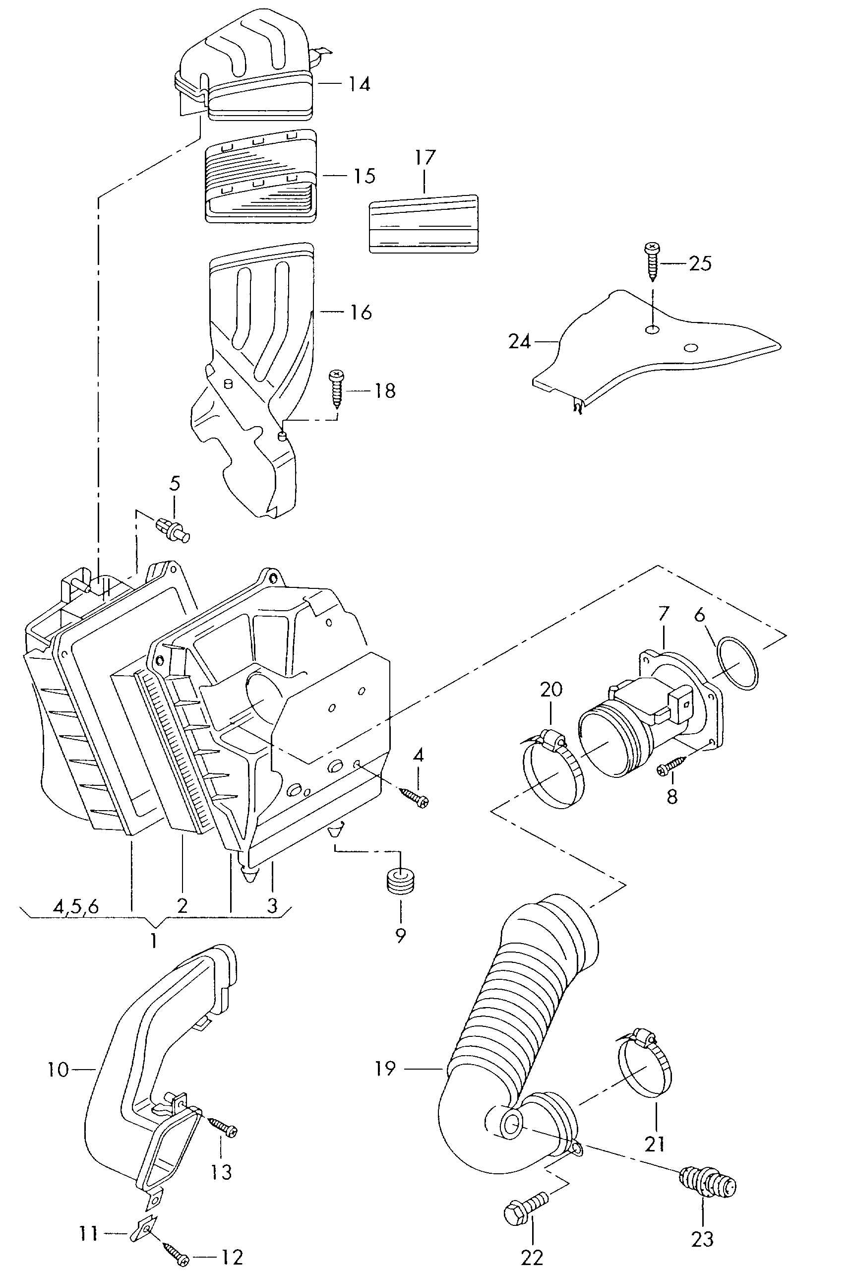 AUDI (FAW) 06C 133 843 - Повітряний фільтр autozip.com.ua