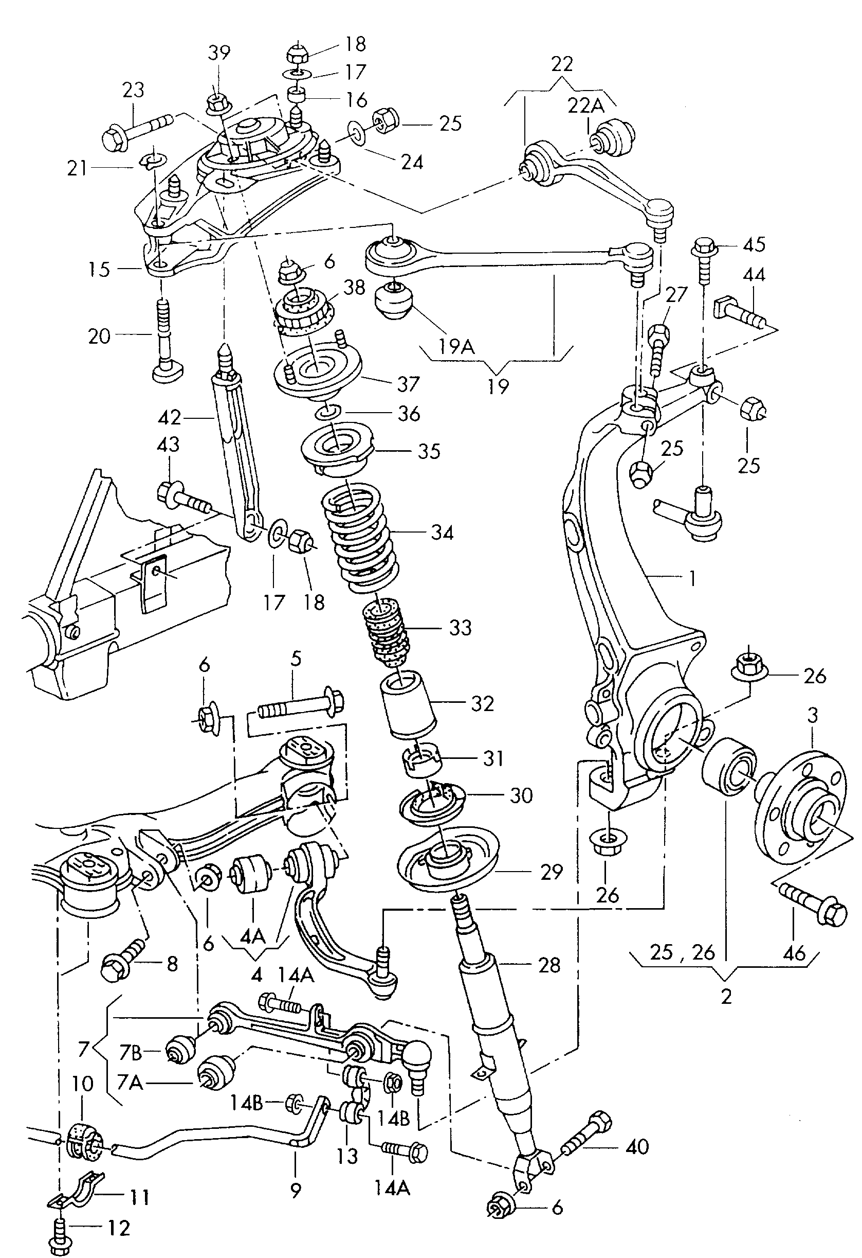 AUDI (FAW) 8E0407693K - Важіль незалежної підвіски колеса autozip.com.ua