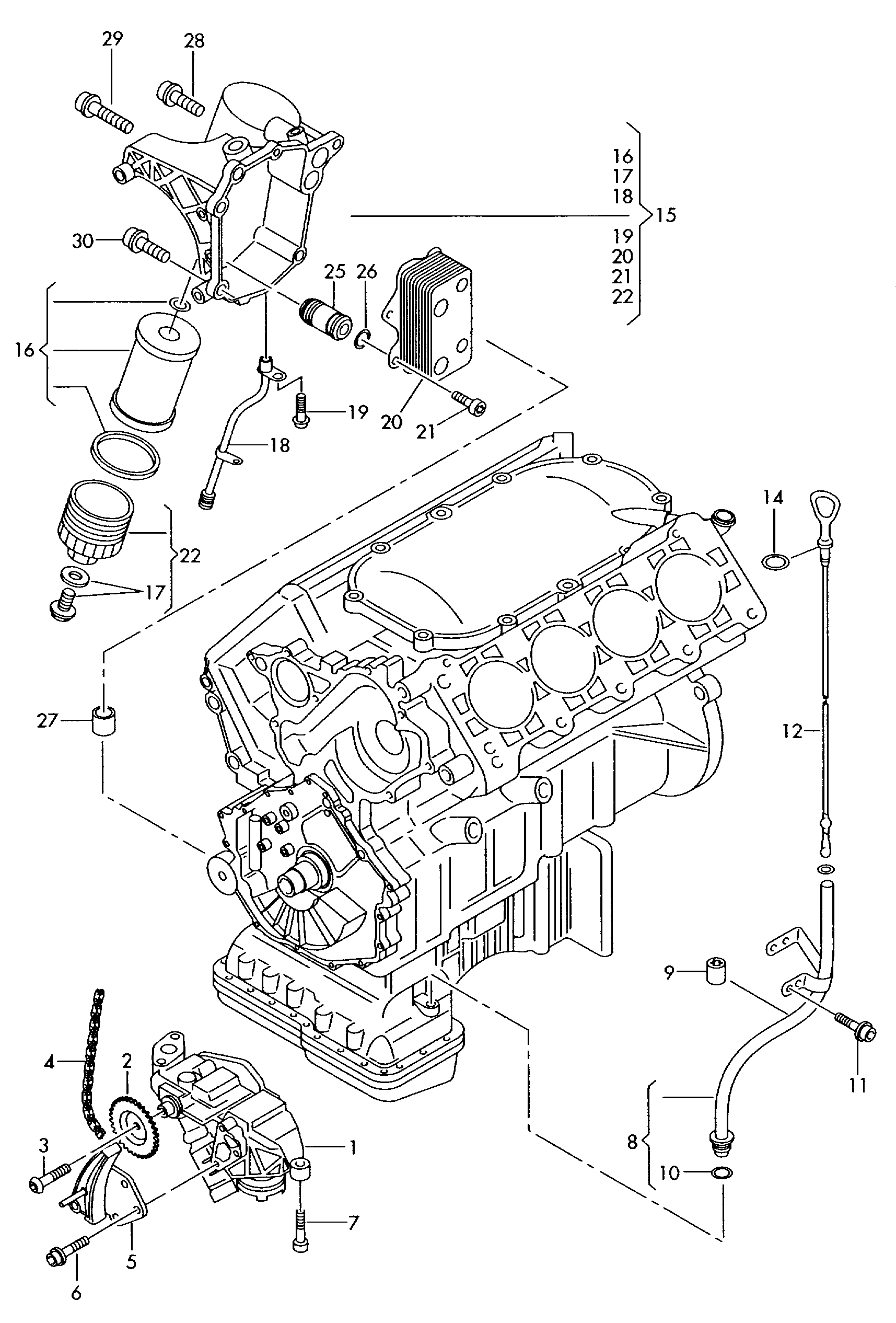 VAG 057 115 562 - Масляний фільтр autozip.com.ua