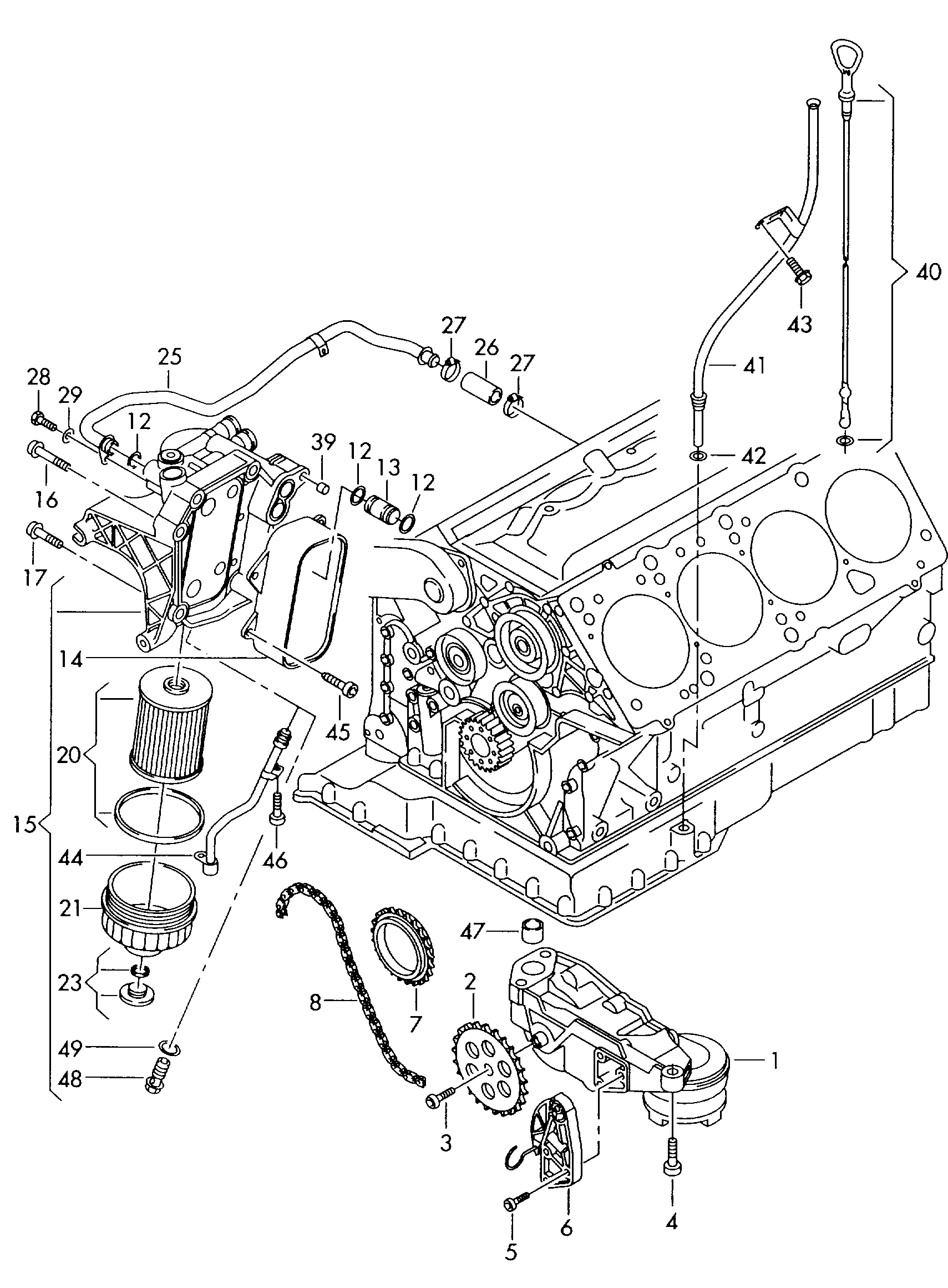 VAG 021 115 562 A - Фiльтр масляний Audi A6 3.7-4.2-VW Passat-Touareg-Phaeton 02- autozip.com.ua