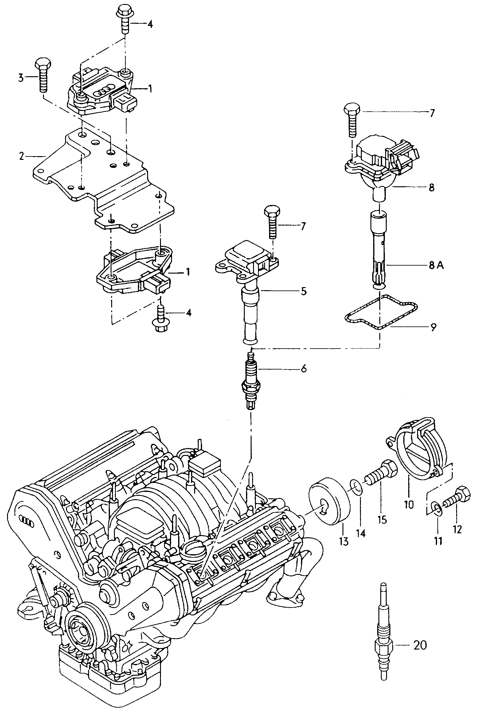 VAG 059963319A - Свічка розжарювання autozip.com.ua