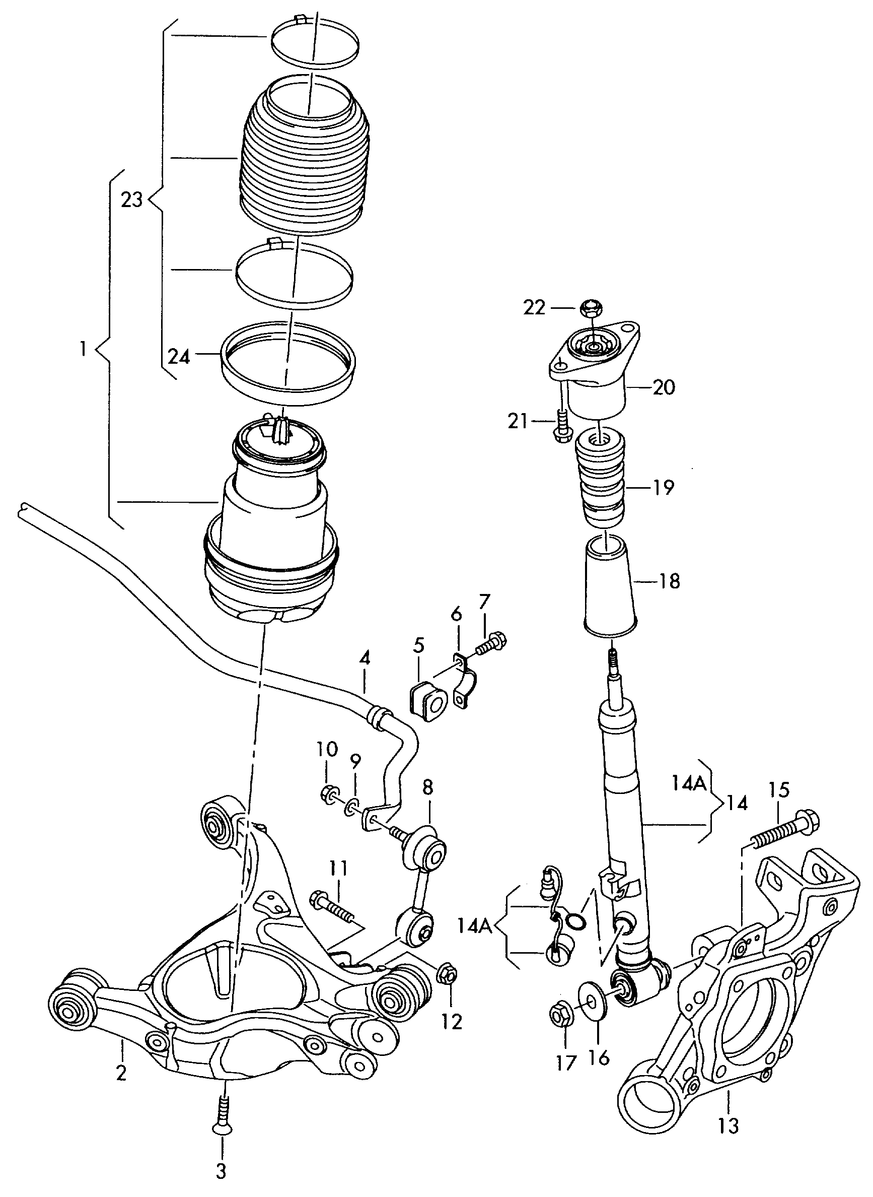 Seat 4D0511327C - Втулка, стабілізатор autozip.com.ua