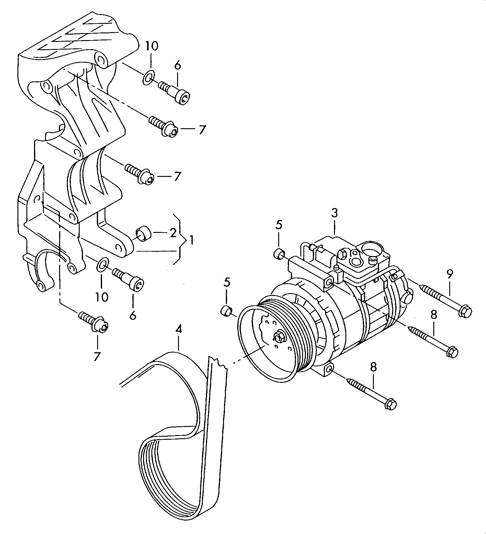 Skoda 7L6820803P - Компресор, кондиціонер autozip.com.ua