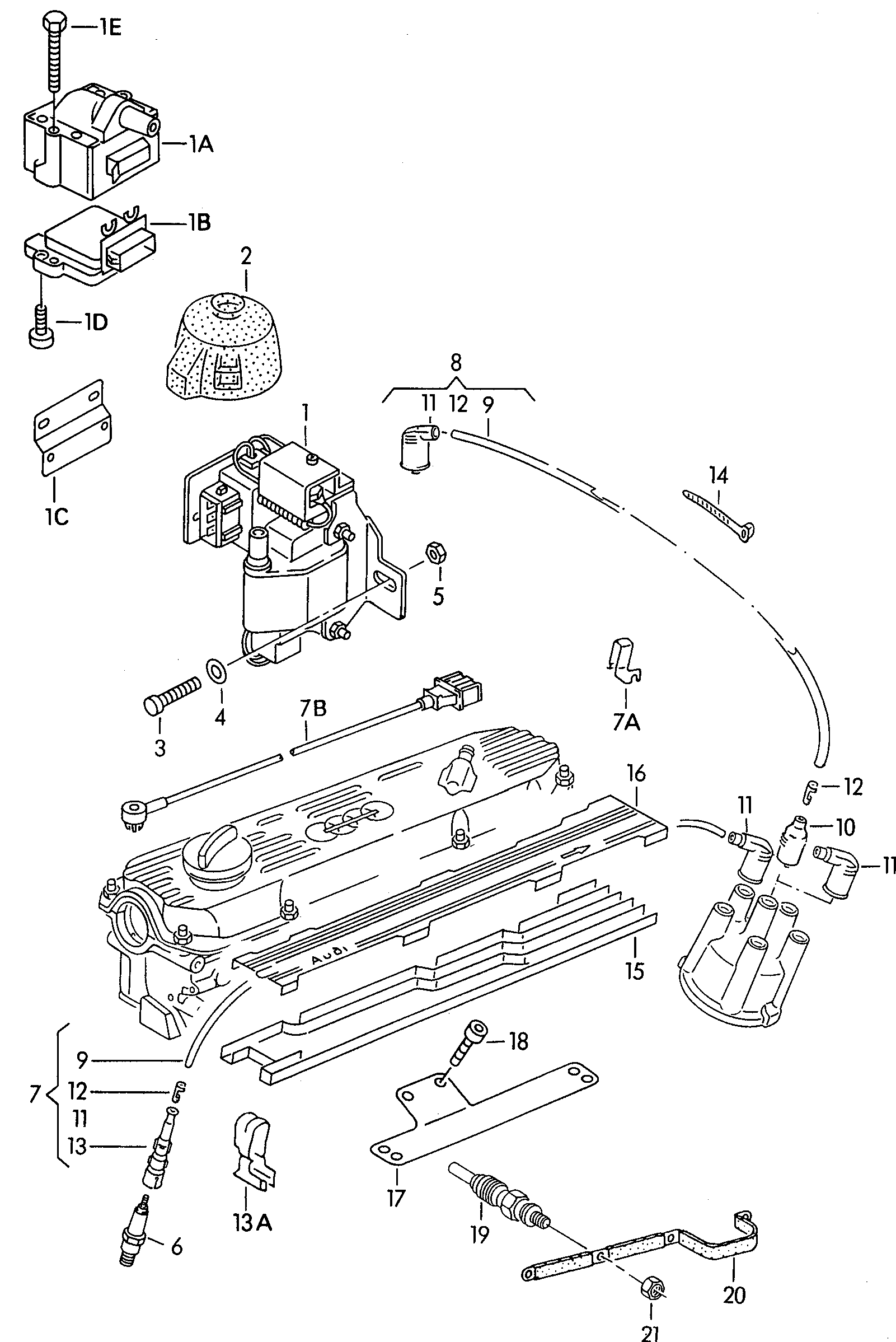 VAG 811905115 - Котушка запалювання autozip.com.ua