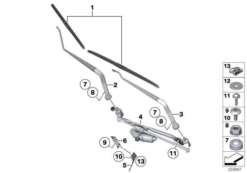 BMW 61 61 0 039 697 - Щітка склоочисника autozip.com.ua