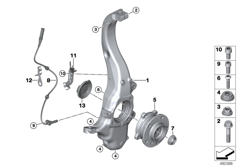 BMW 31216773783 - Carrier, left autozip.com.ua